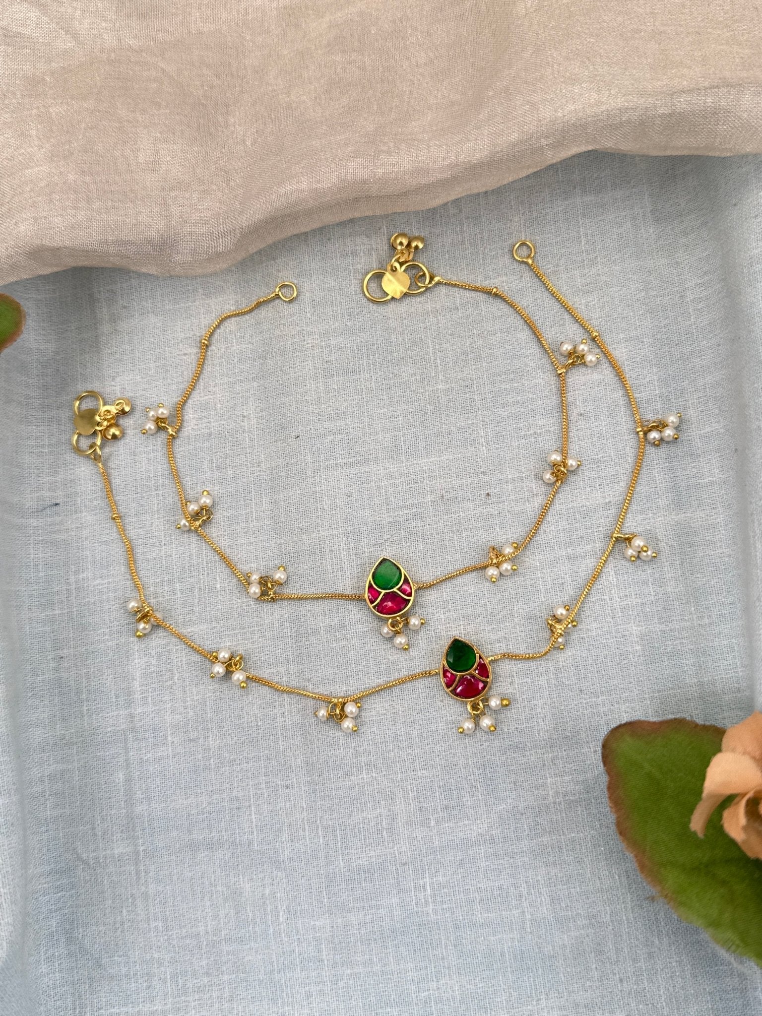 Designer Antique Payal Anklet 0303 - Mahilas