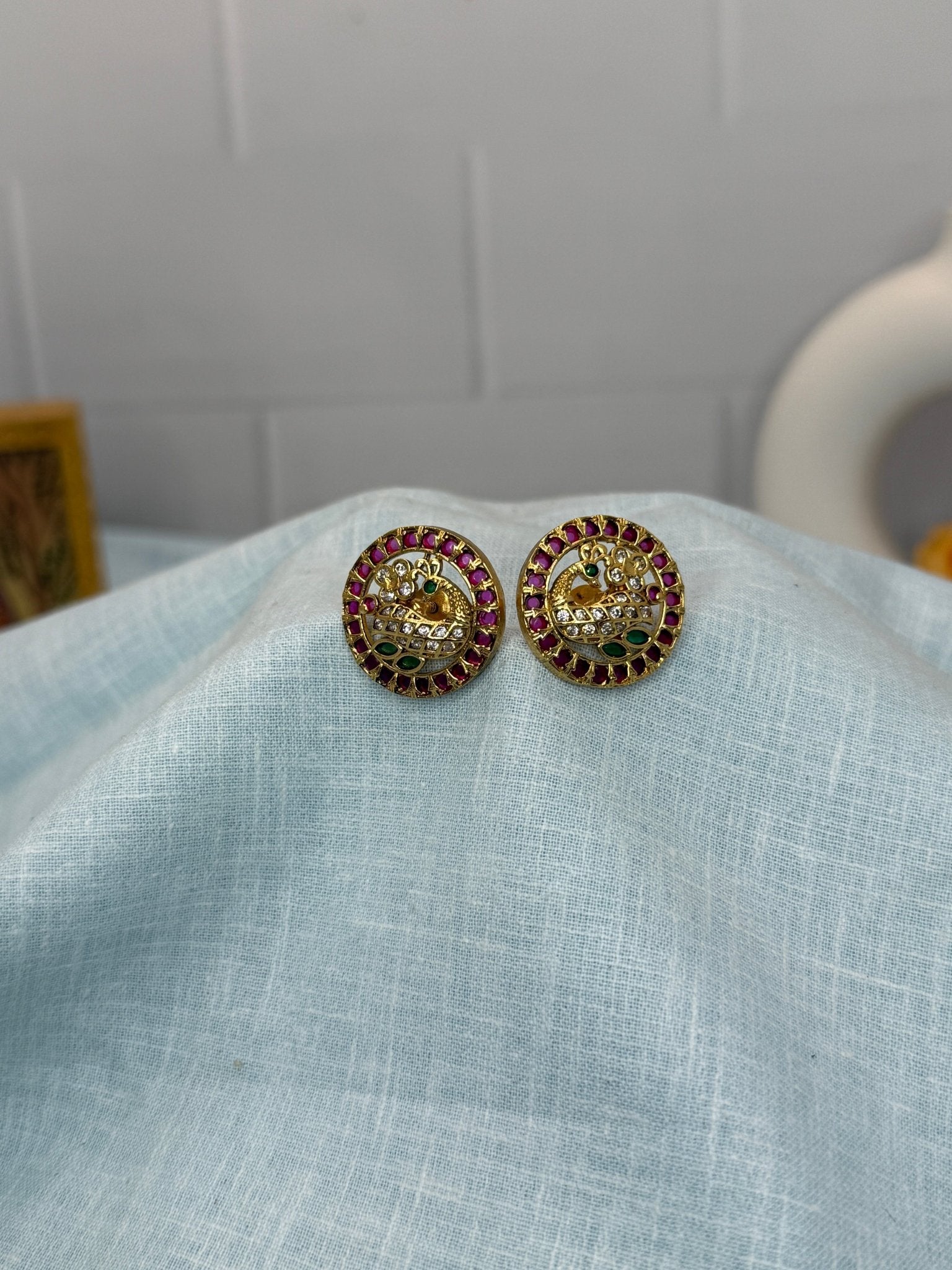 Designer Antique Stud Earrings 0286 - Mahilas