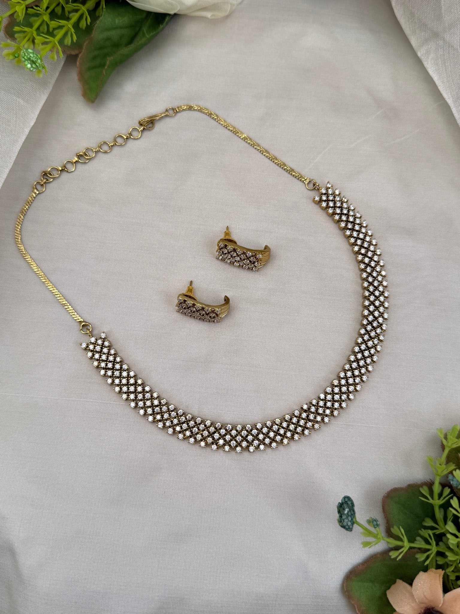 Designer Antique Victorian Necklace Set 219 - Mahilas