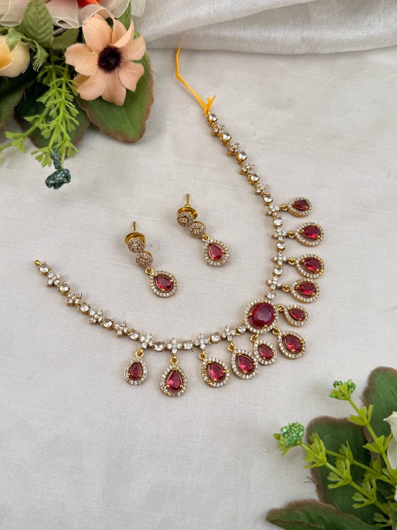 Designer Antique Victorian Necklace Set 234 - Mahilas