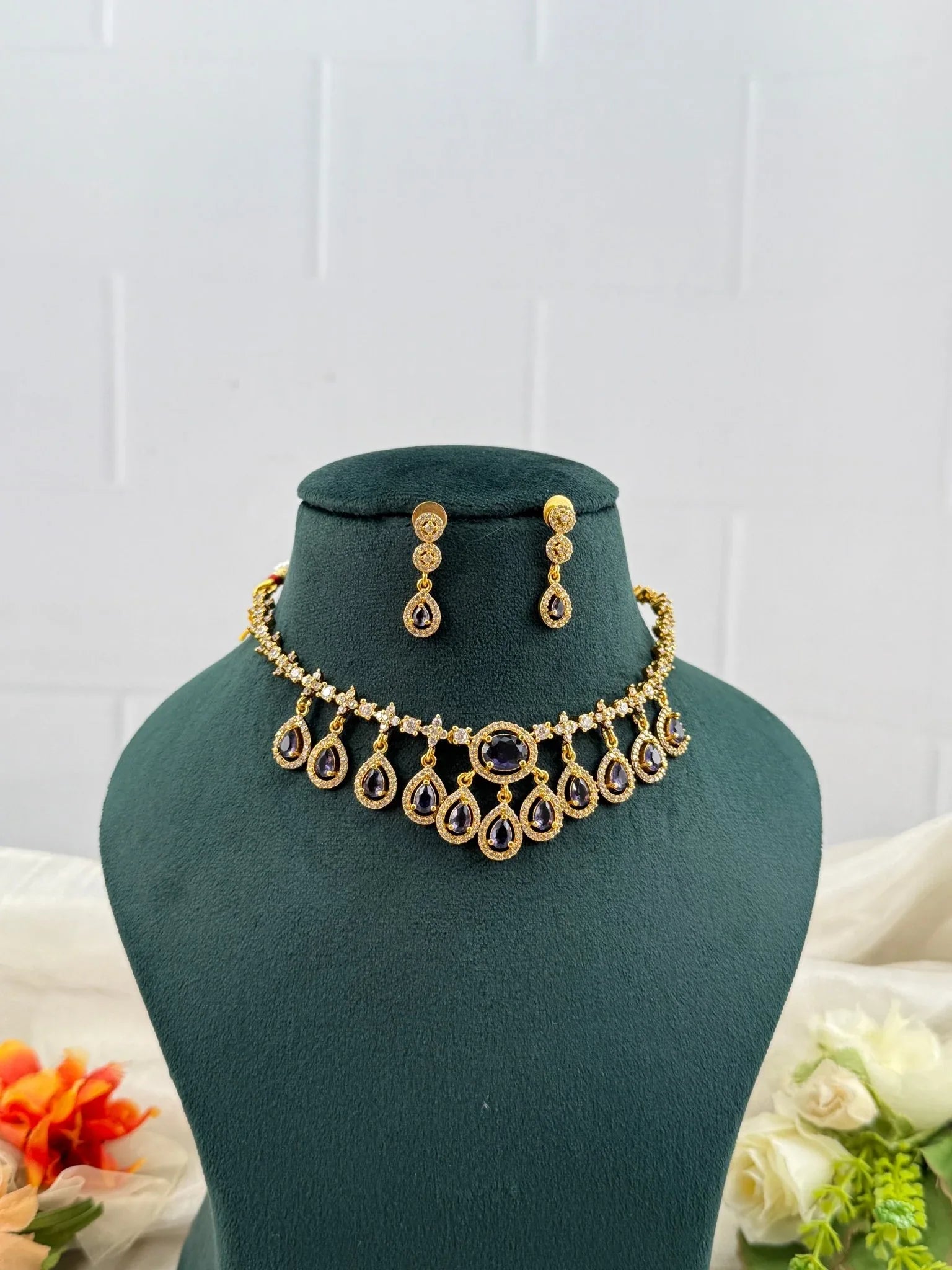Designer Antique Victorian Necklace Set 239 - Mahilas