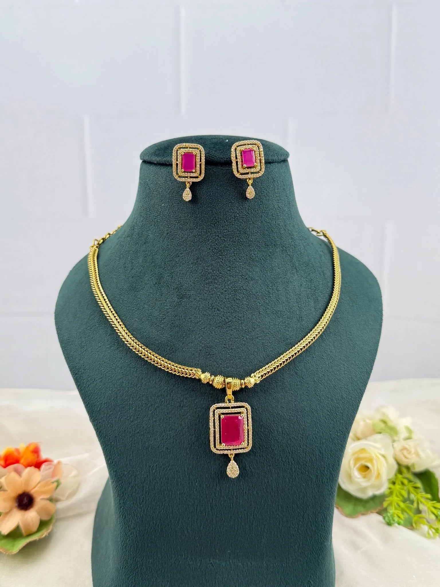 Designer Antique Victorian Necklace Set 241 - Mahilas