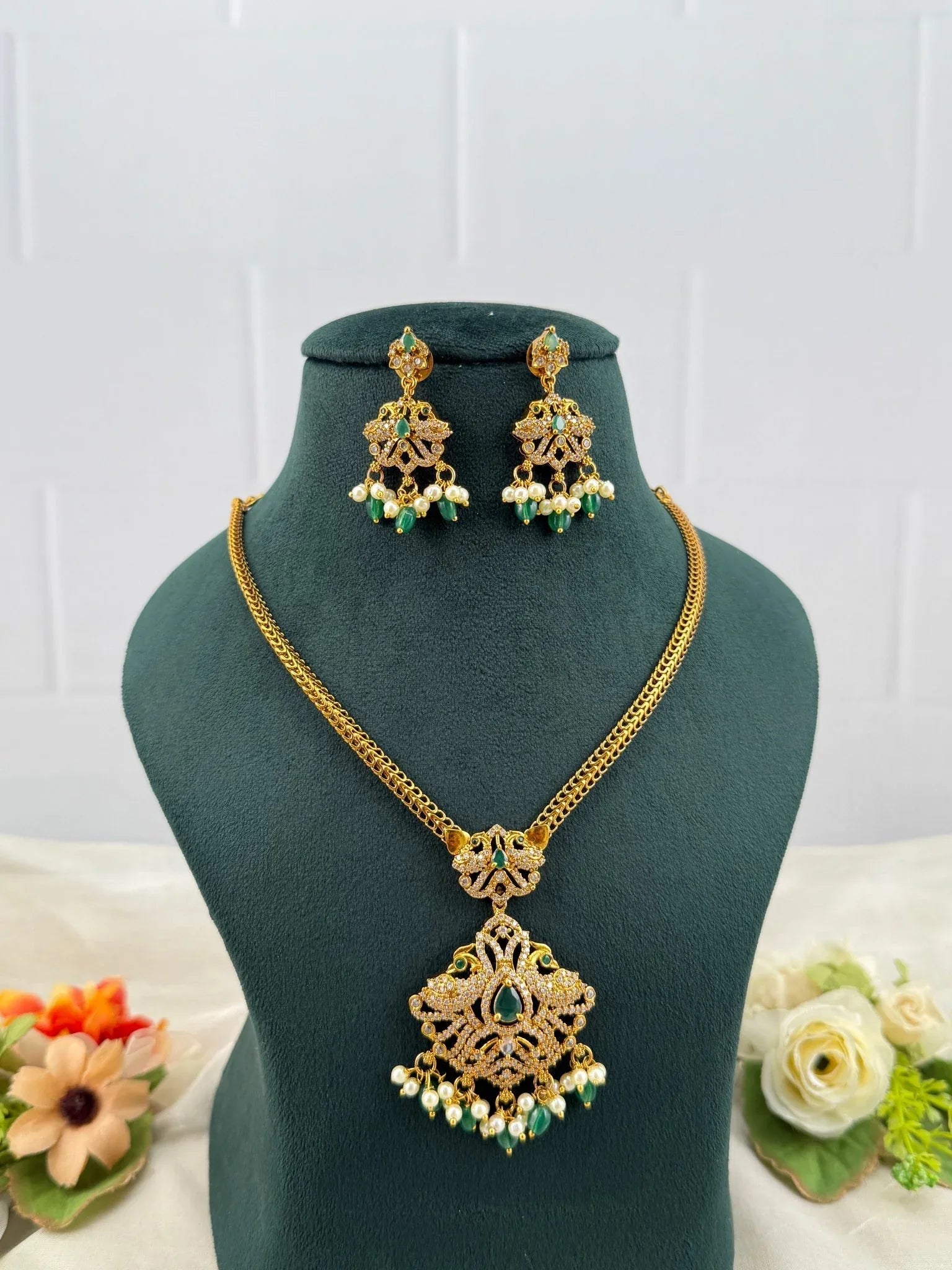 Designer Antique Victorian Necklace Set 243 - Mahilas