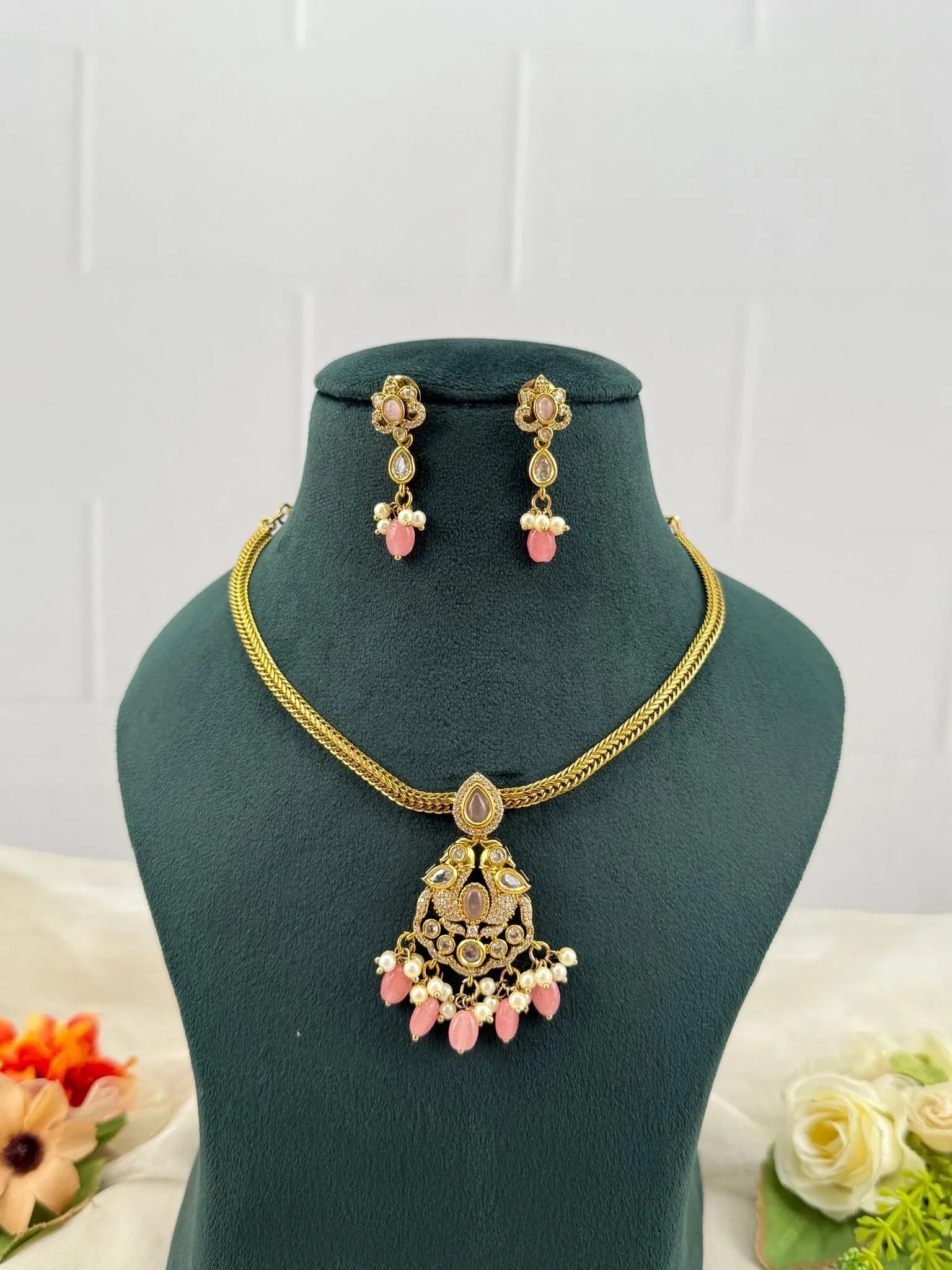 Designer Antique Victorian Necklace Set 247 - Mahilas