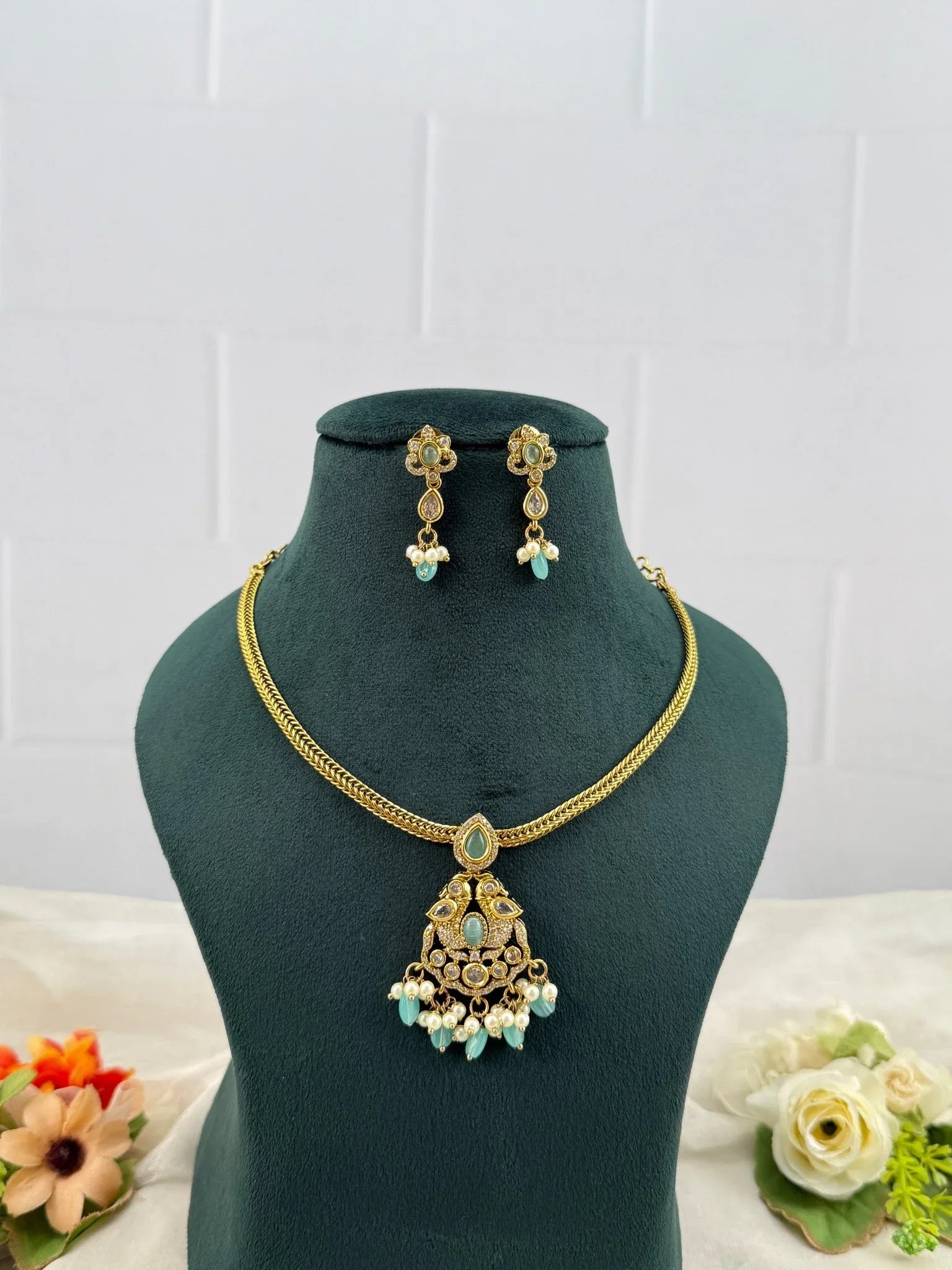 Designer Antique Victorian Necklace Set 248 - Mahilas