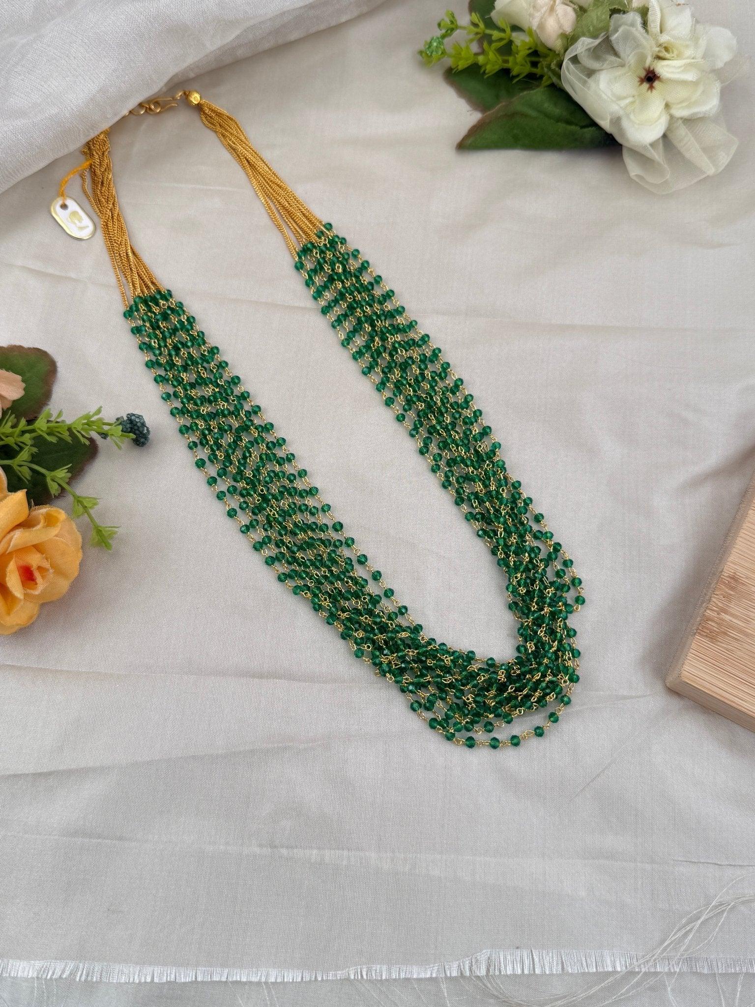 Designer Beaded Layered Necklace 655 - Mahilas