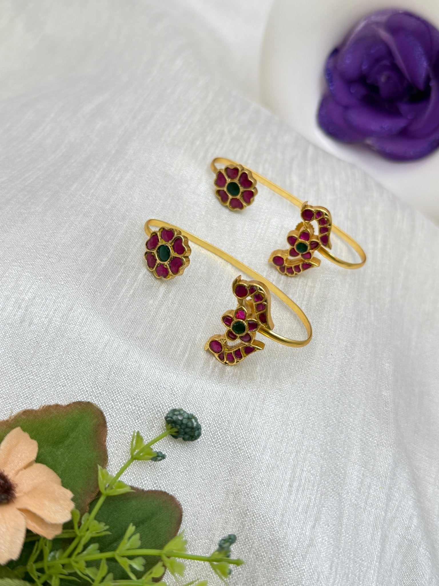 Designer Jadau Kundan Earcuff Earrings 1193 - Mahilas