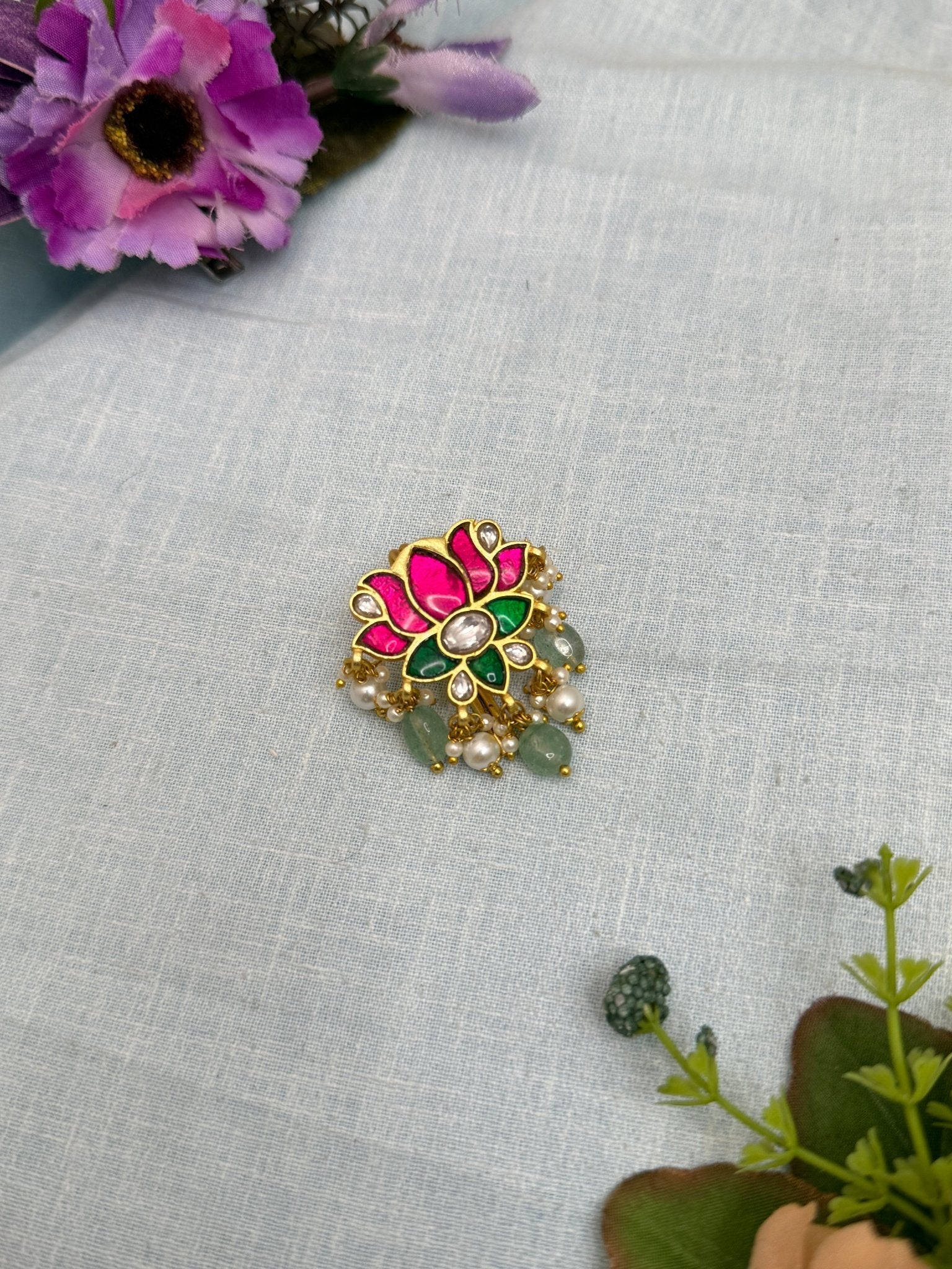 Designer Jadau Kundan Jadebille 0845 - Mahilas