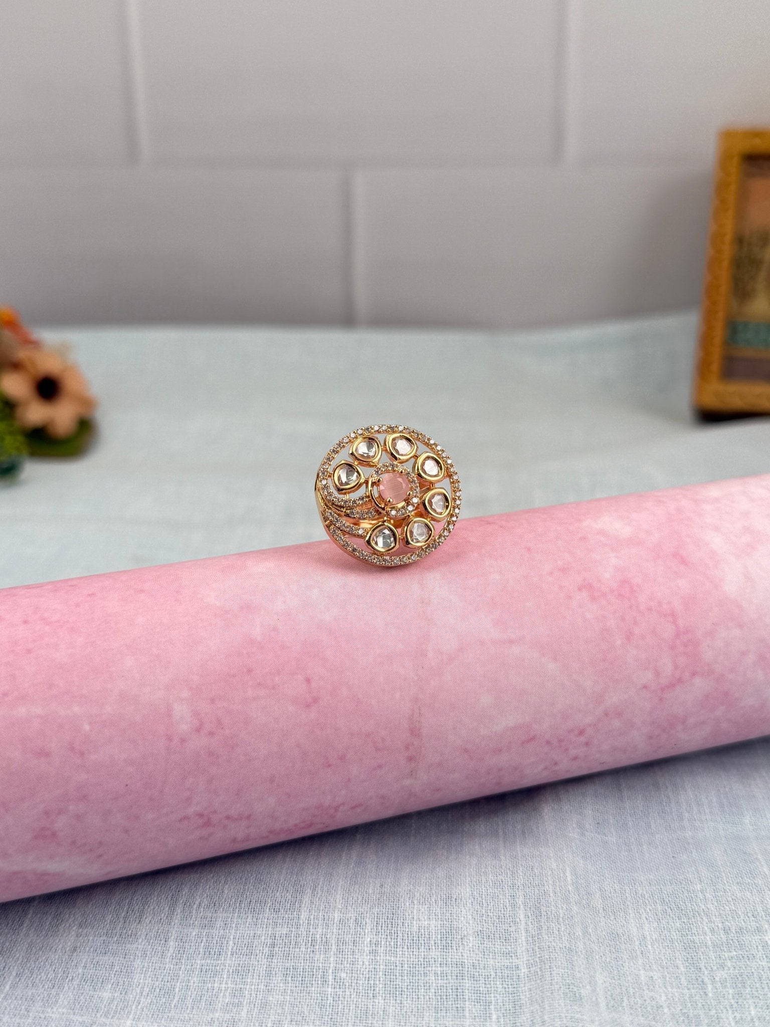 Designer Kundan Finger Ring 219 - Mahilas