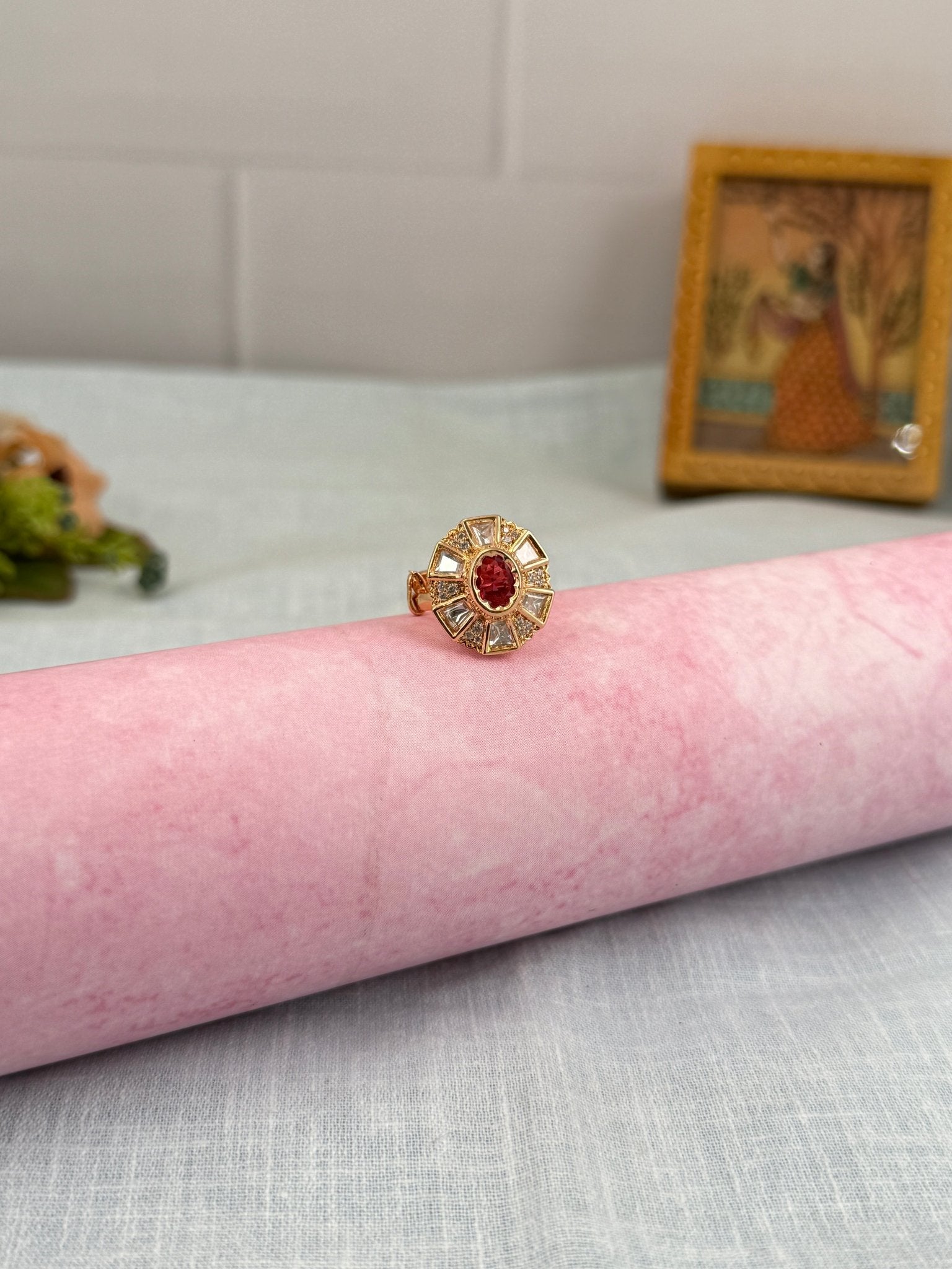 Designer Kundan Finger Ring 224 - Mahilas