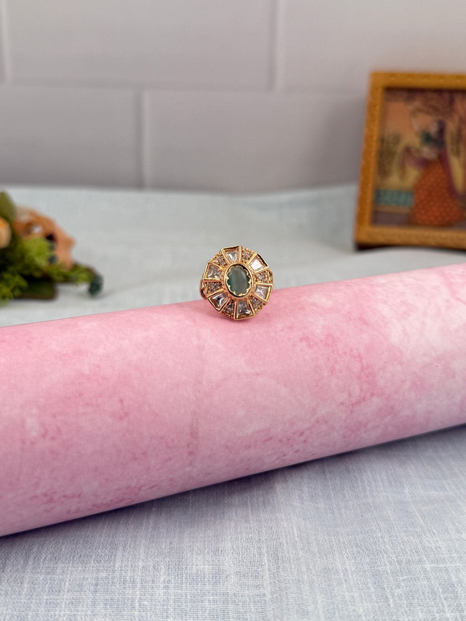 Designer Kundan Finger Ring 226 - Mahilas