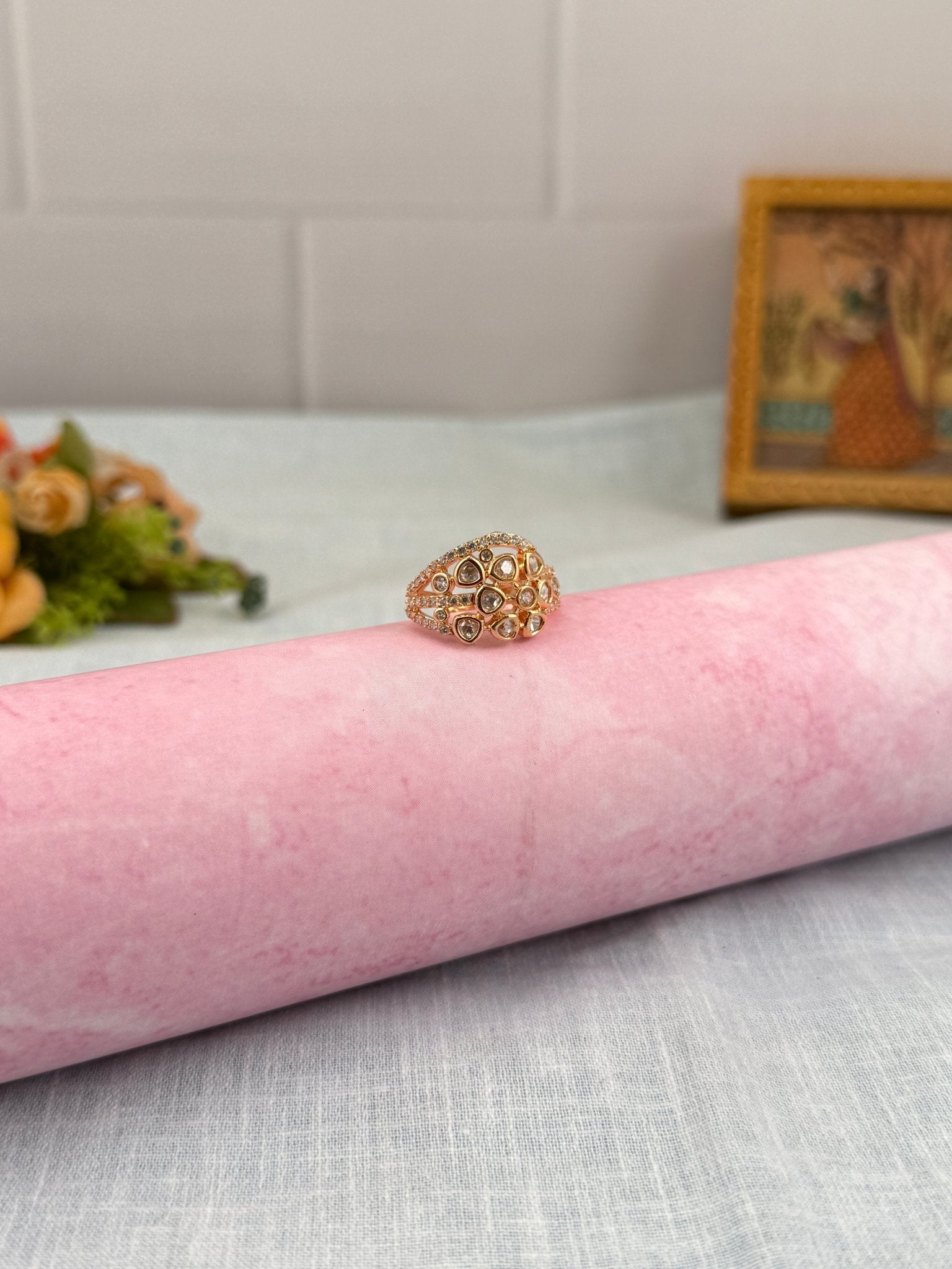 Designer Kundan Finger Ring 229 - Mahilas