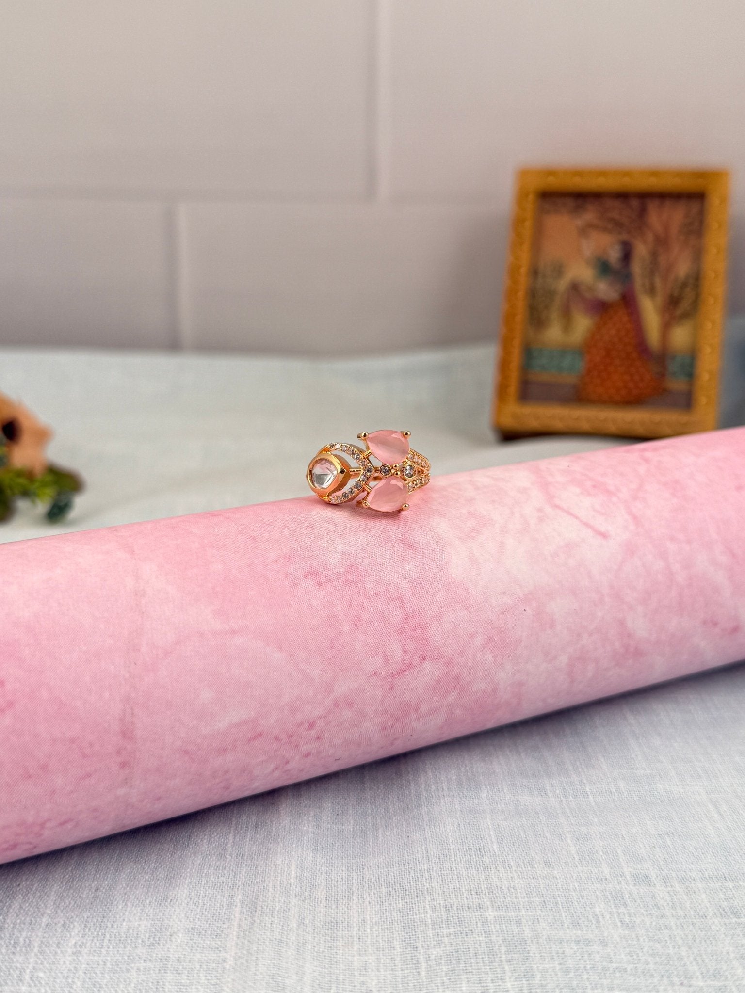 Designer Kundan Finger Ring 231 - Mahilas