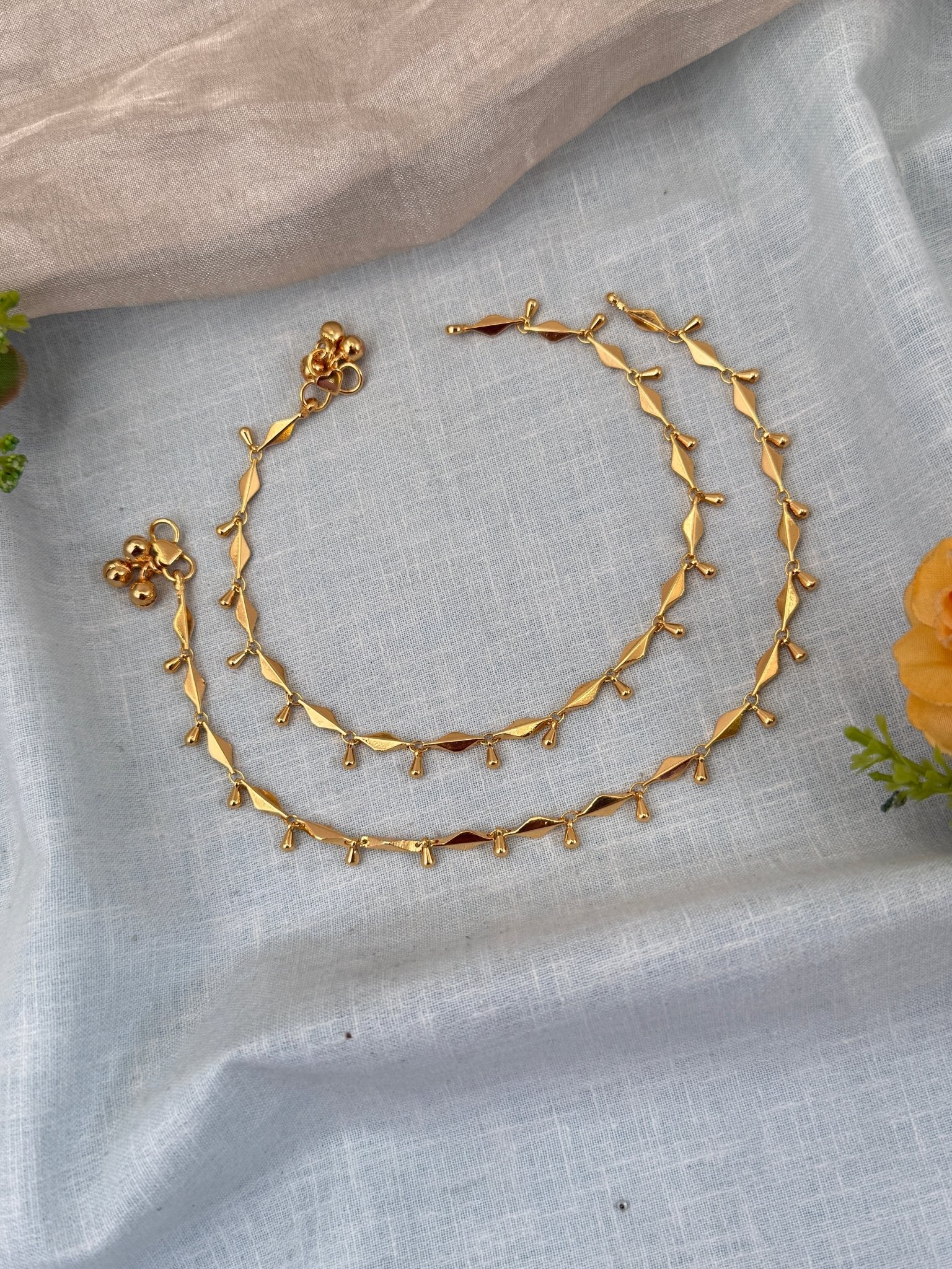 Designer Stone Anklet Payal 0281 - Mahilas