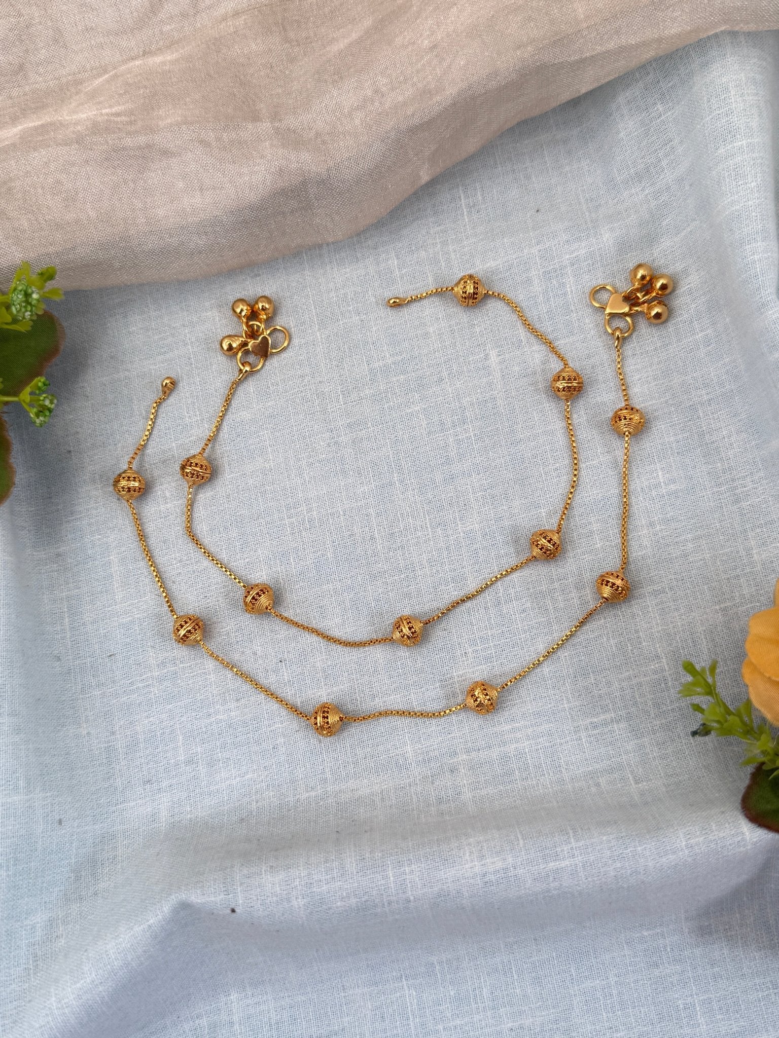 Designer Stone Anklet Payal 0282 - Mahilas