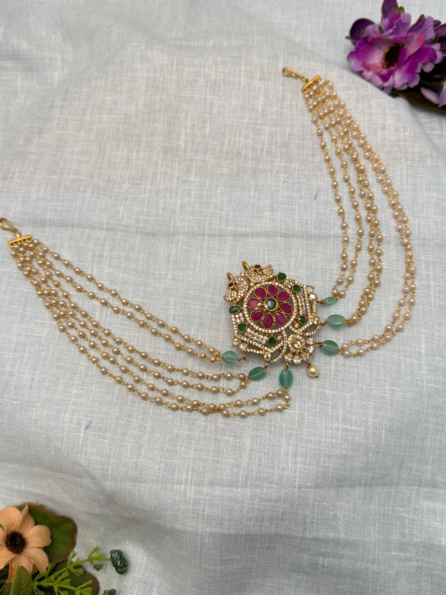 Designer Stone Antique Jadebille With Maatal 199 - Mahilas