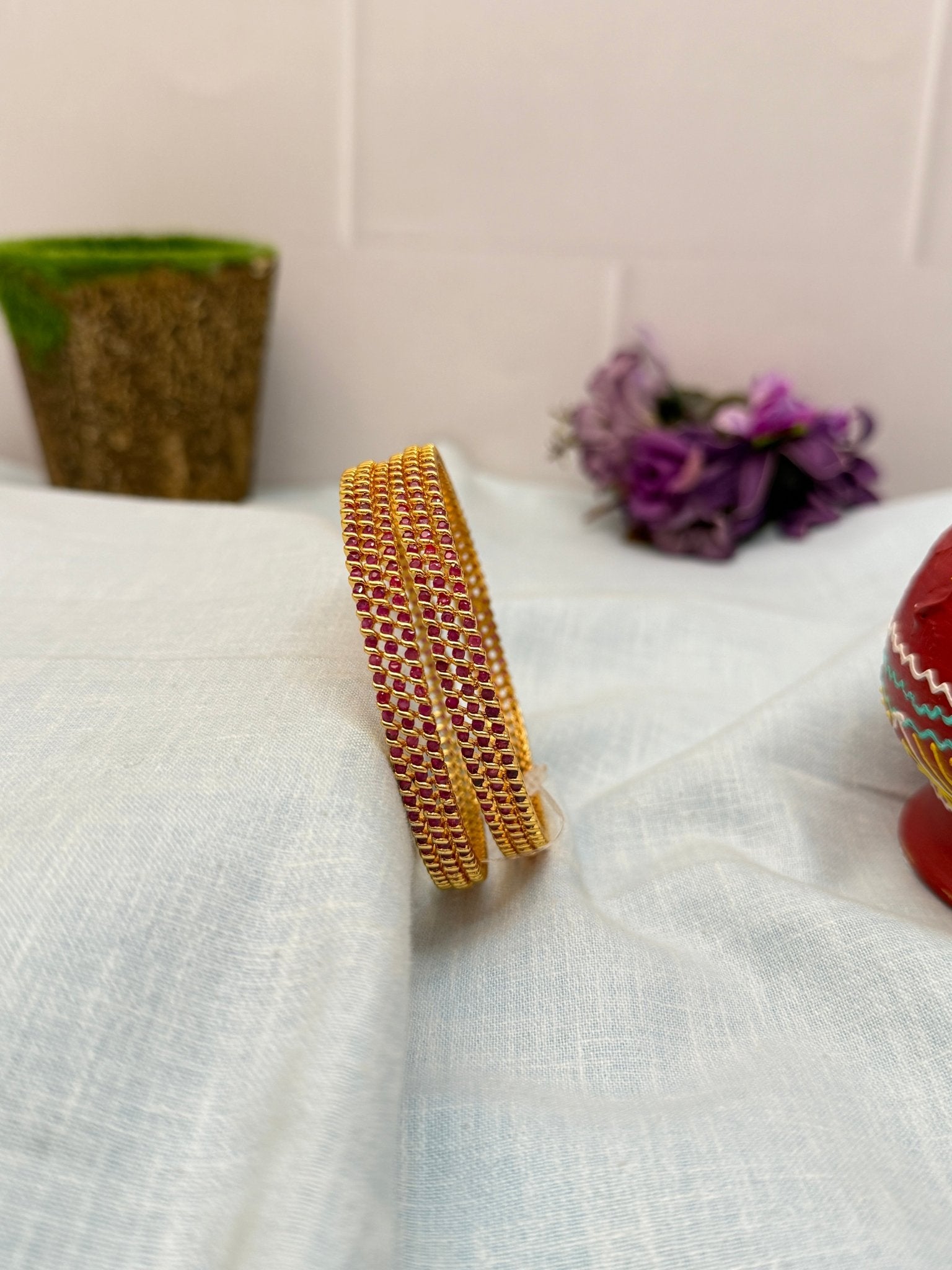 Designer Stone Bangles 6921 - Mahilas