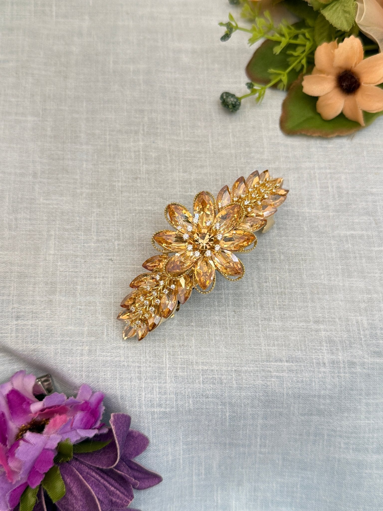 Designer Stone Hair Clip 110 - Mahilas