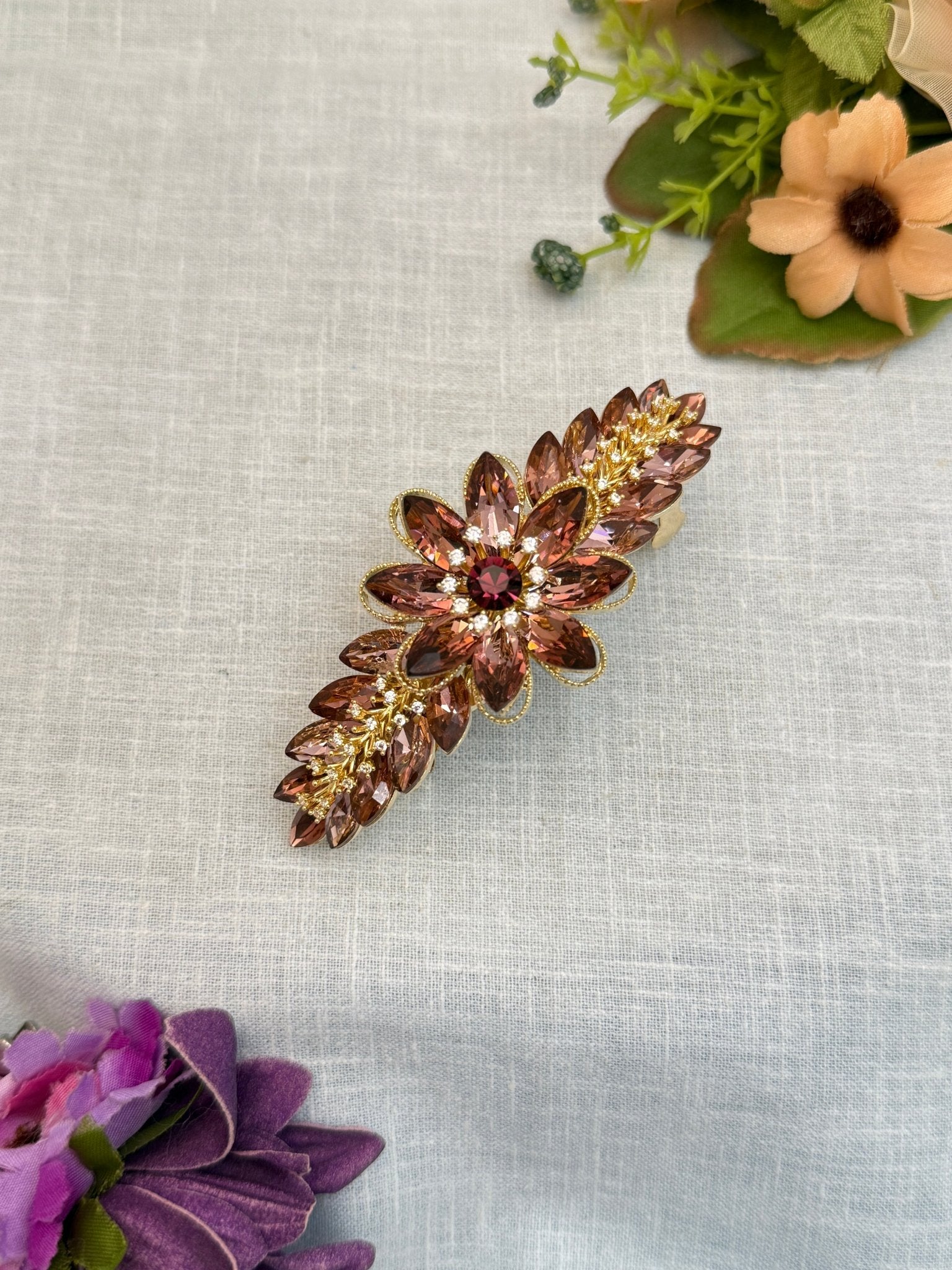 Designer Stone Hair Clip 111 - Mahilas