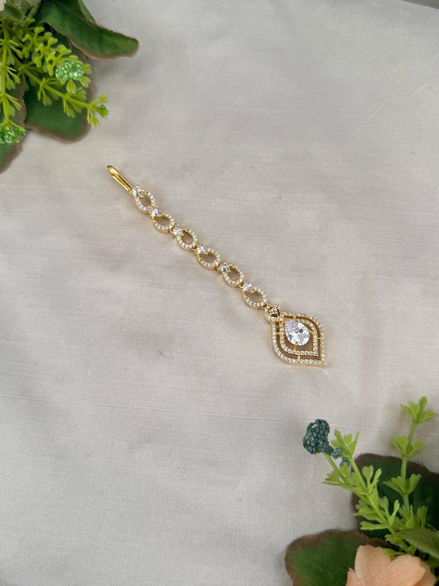 Designer Stone Maang Tikka Mathapati 4215 - Mahilas