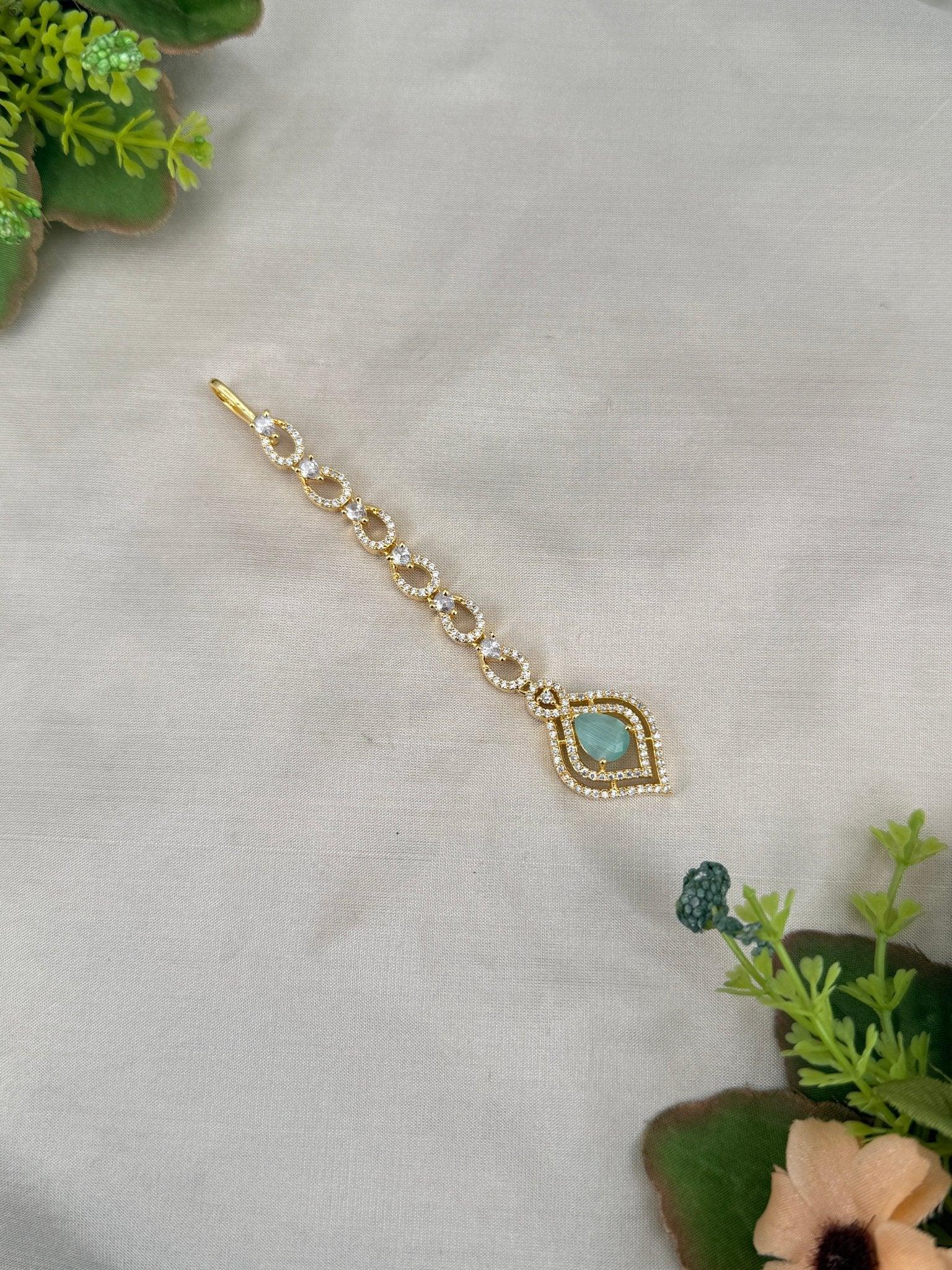 Designer Stone Maang Tikka Mathapati 4219 - Mahilas