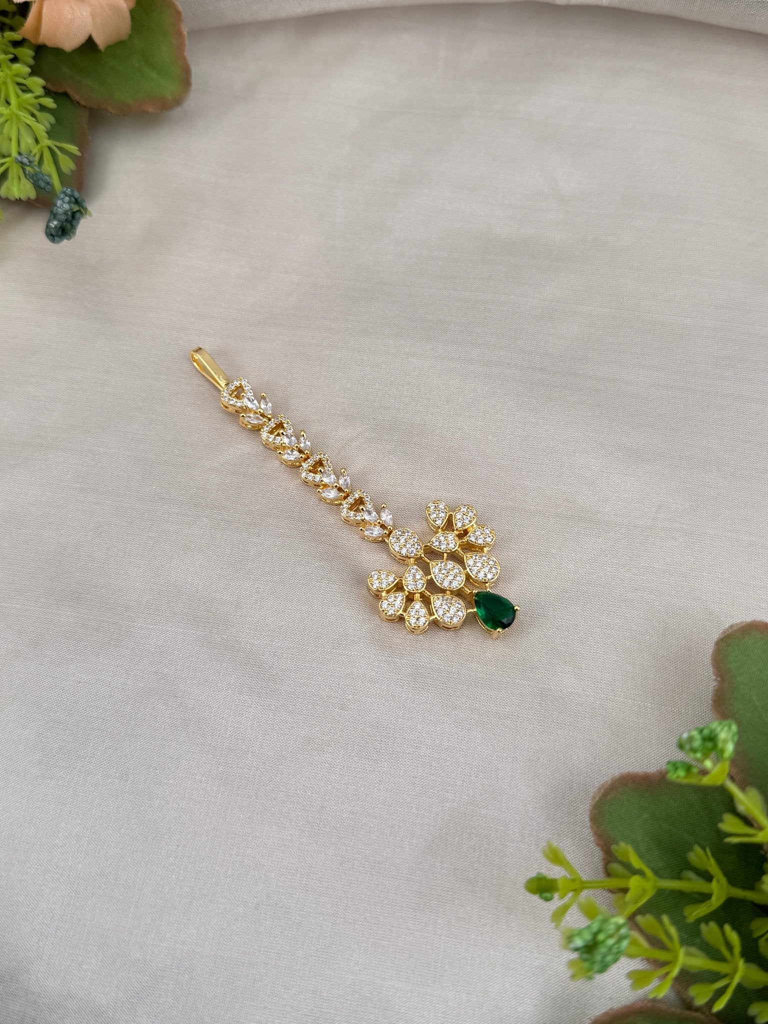 Designer Stone Maang Tikka Mathapati 4222 - Mahilas