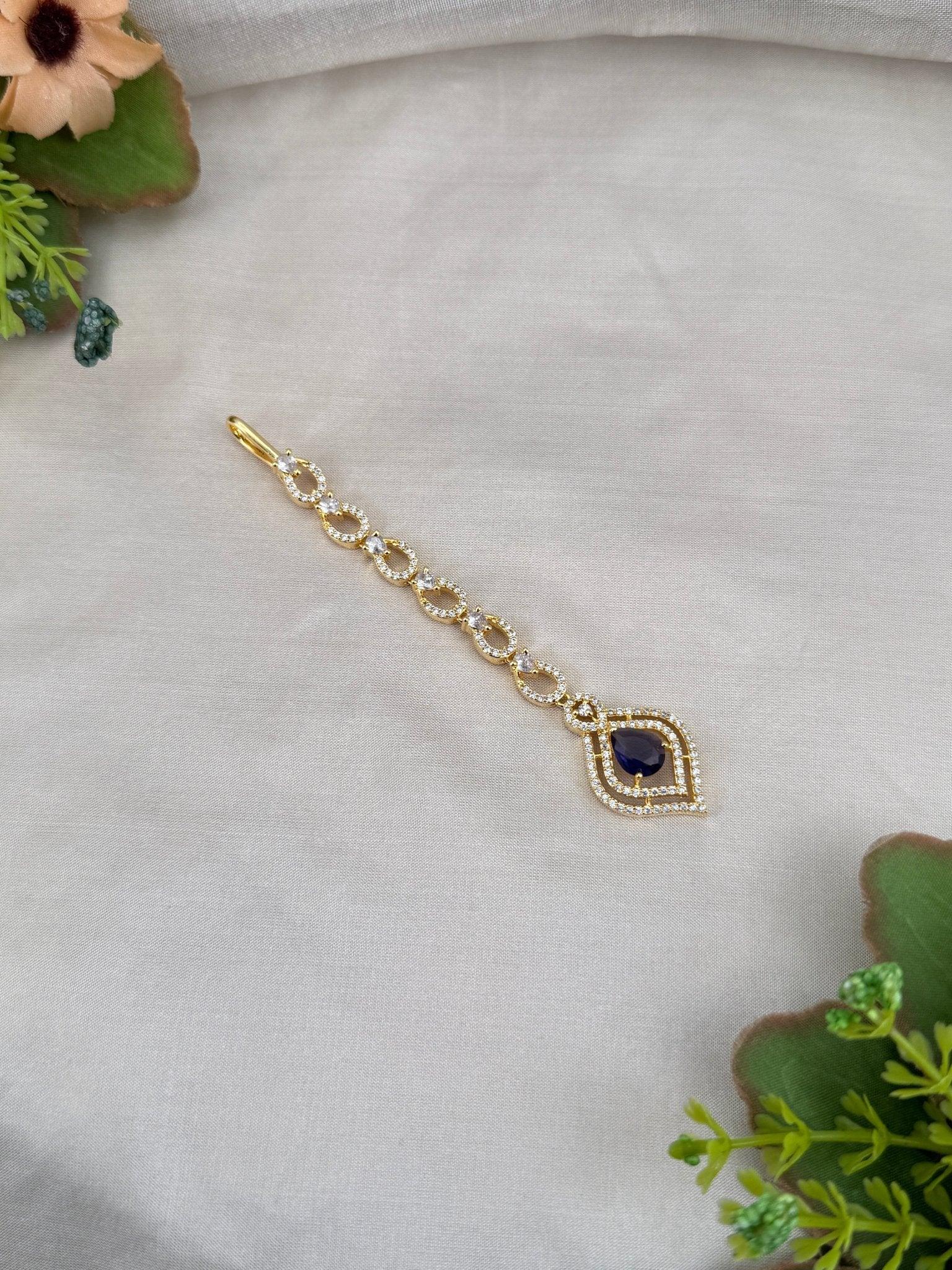 Designer Stone Maang Tikka Mathapati 4228 - Mahilas