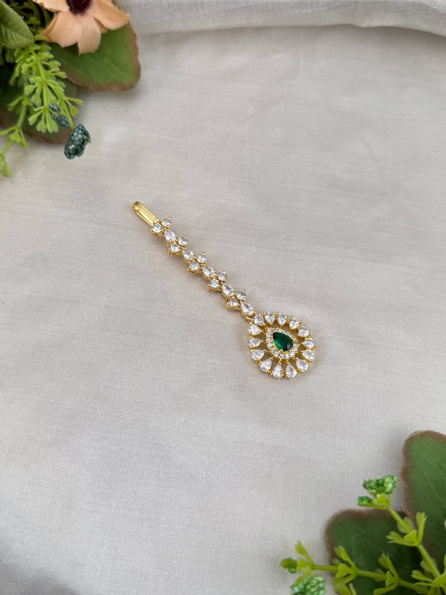 Designer Stone Maang Tikka Mathapati 4255 - Mahilas