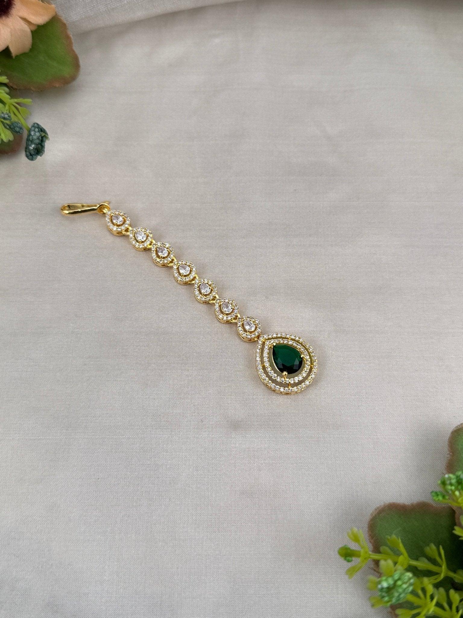 Designer Stone Maang Tikka Mathapati 4274 - Mahilas