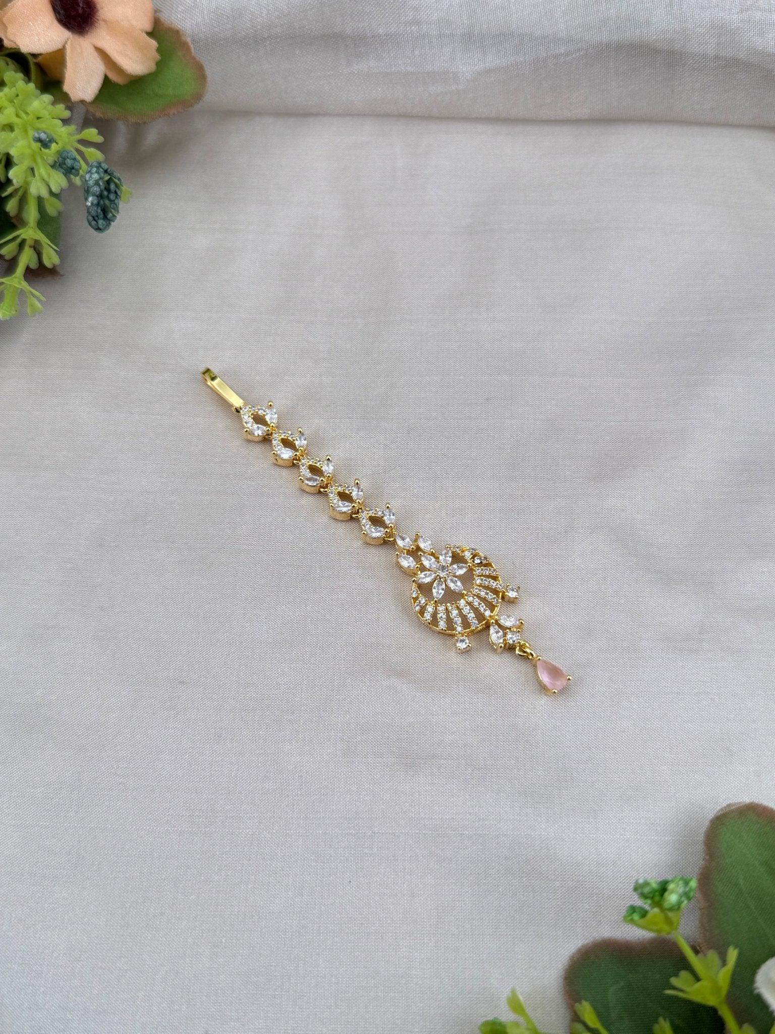Designer Stone Maang Tikka Mathapati 4312 - Mahilas
