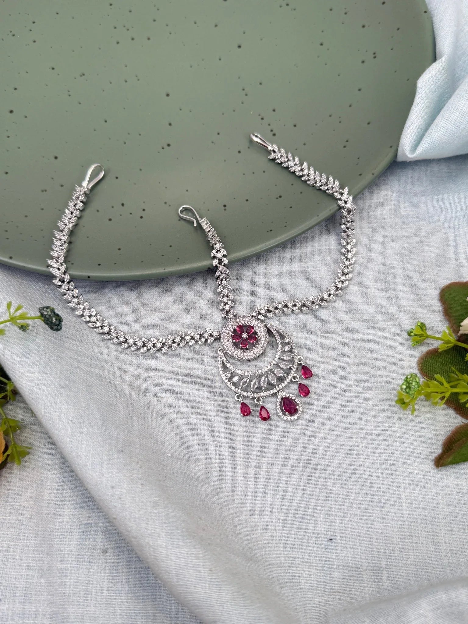 Designer Stone Maang Tikka Mathapatti 359 - Mahilas