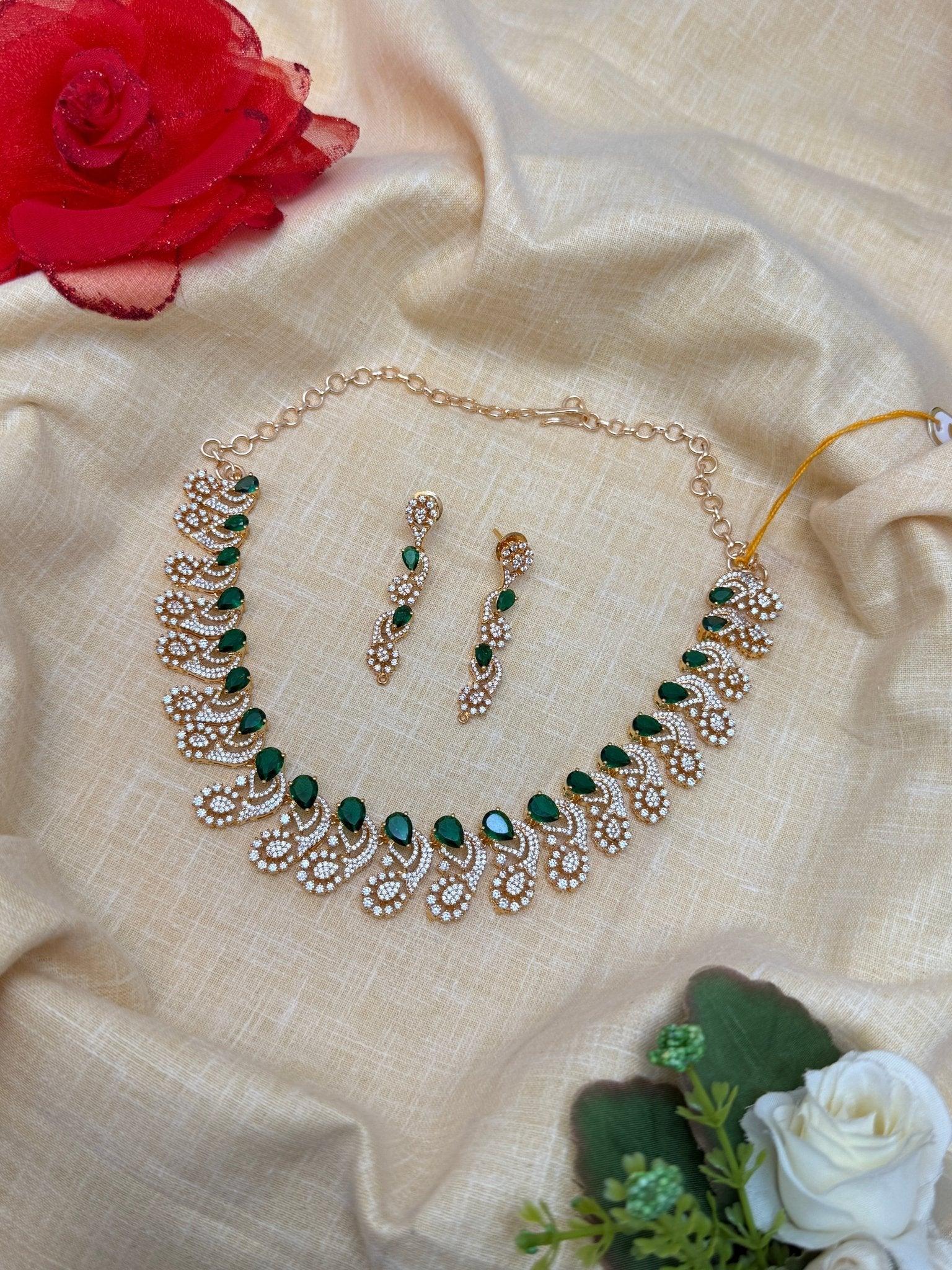 Designer Stone Necklace 0141 - Mahilas