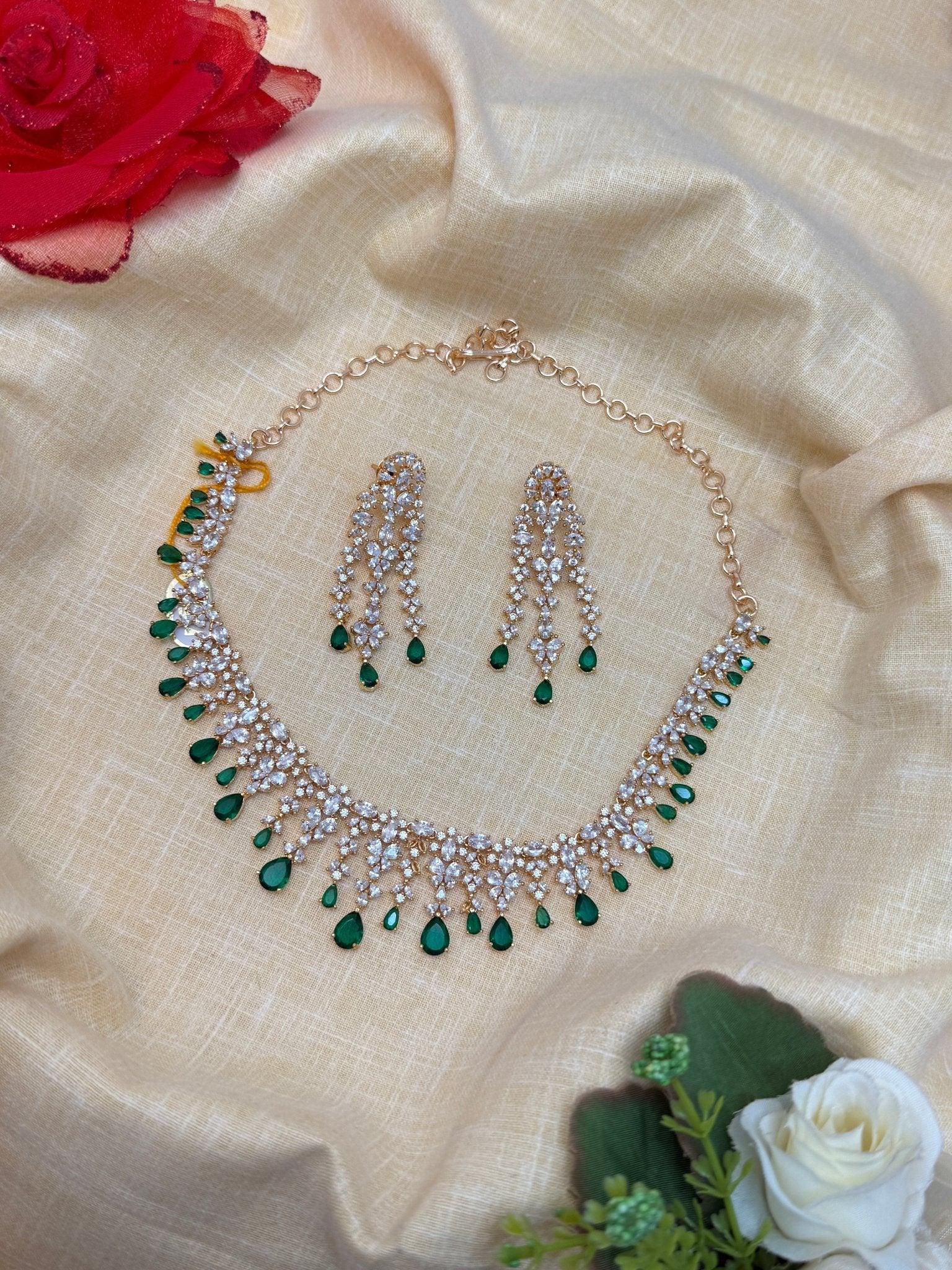 Designer Stone Necklace 0142 - Mahilas