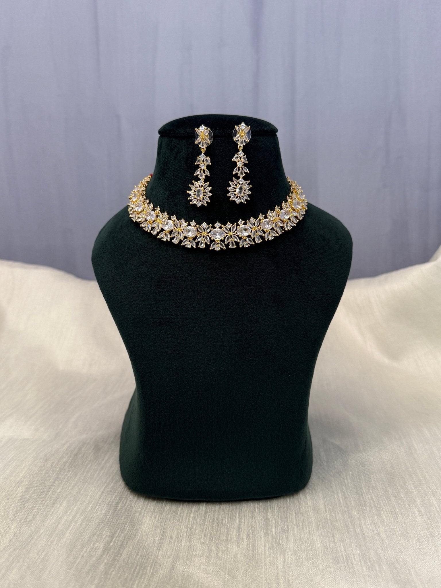 Designer Stone Necklace 0404 - Mahilas