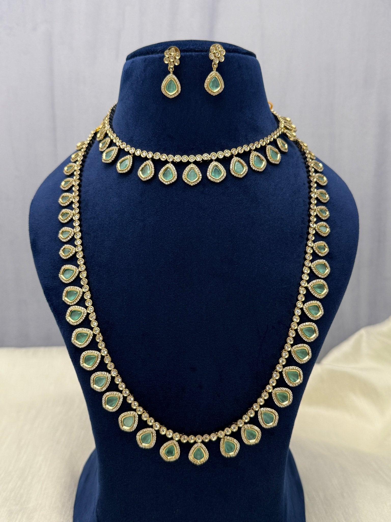 Designer Stone Necklace Premium Set (6 colours) 0422 - Mahilas