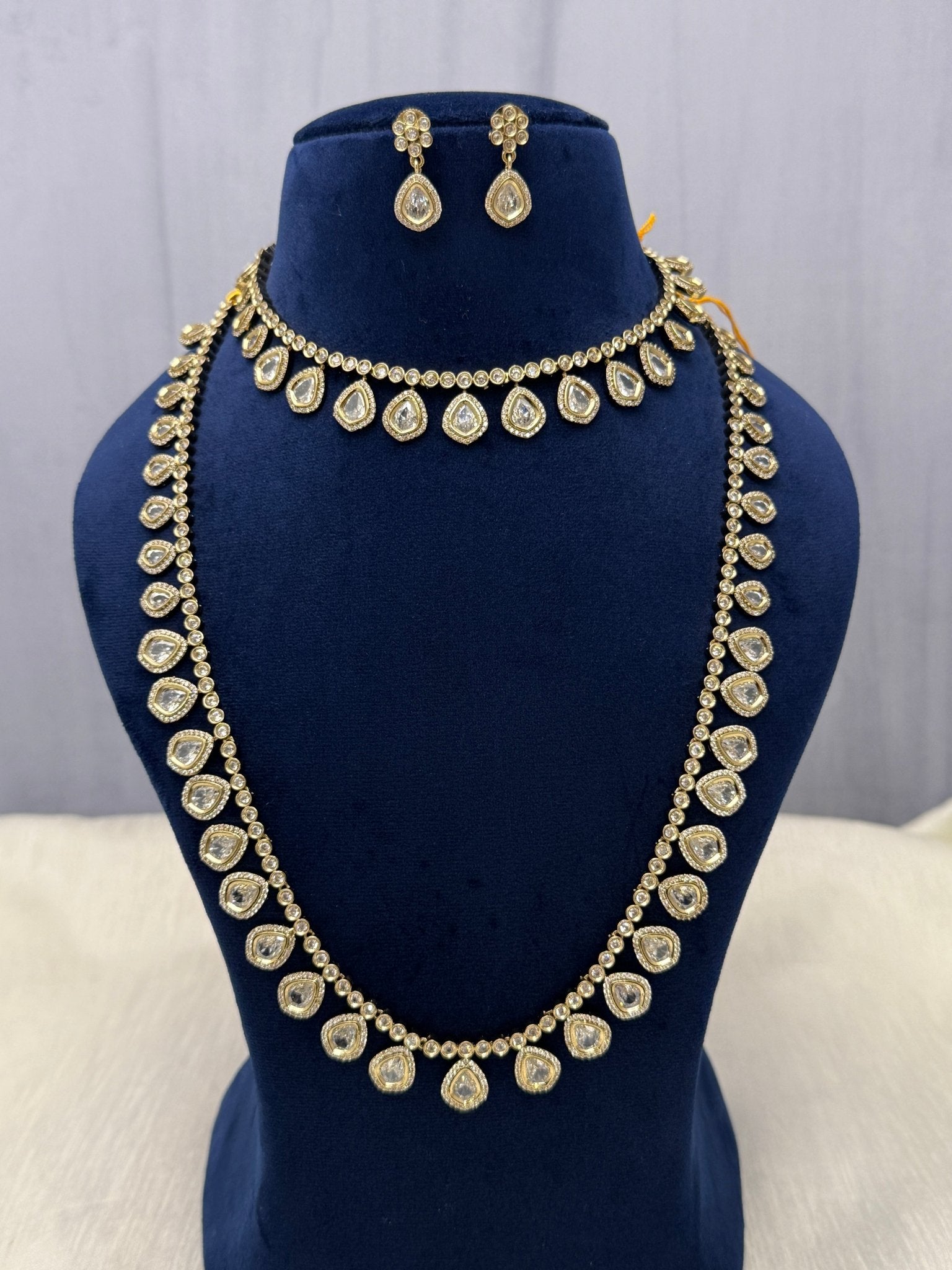 Designer Stone Necklace Premium Set (6 colours) 0422 - Mahilas