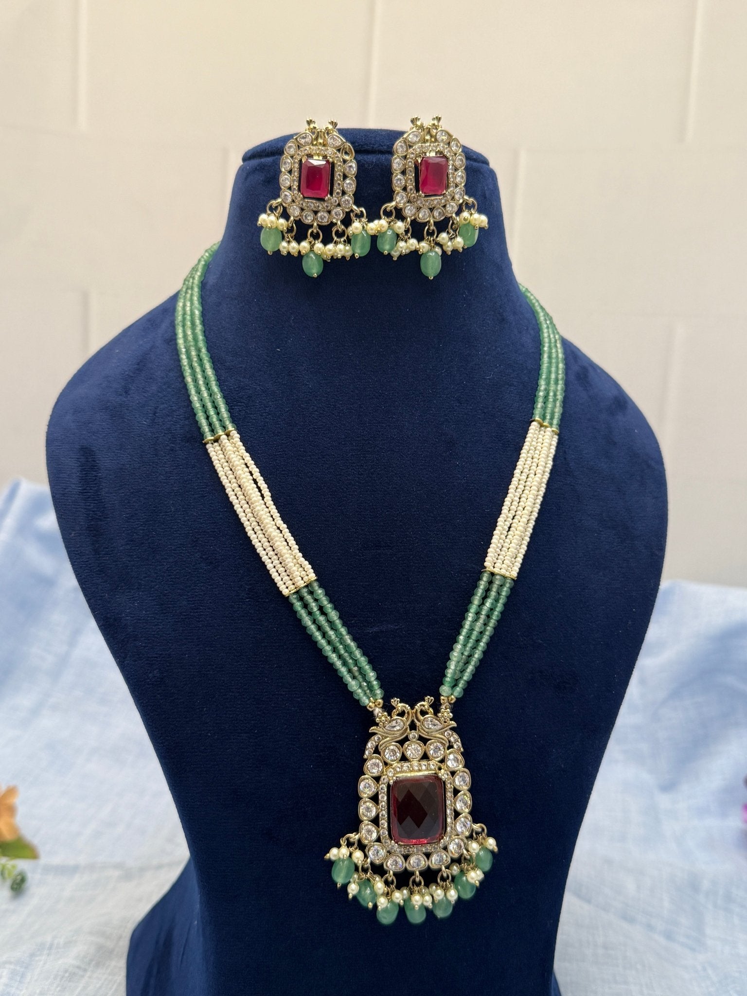 Designer Victorian Layer Necklace Set 173 - Mahilas