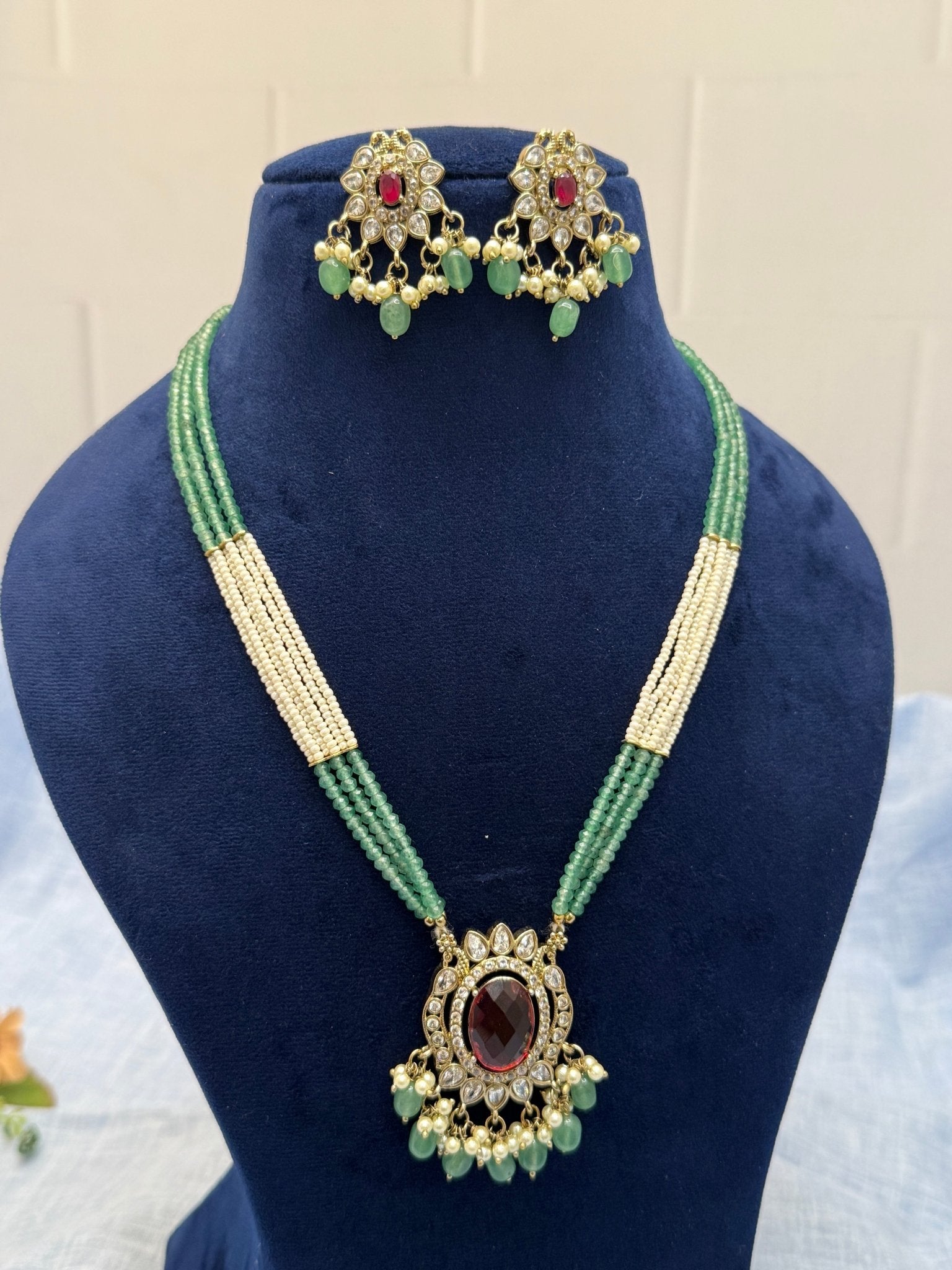 Designer Victorian Layer Necklace Set 174 - Mahilas
