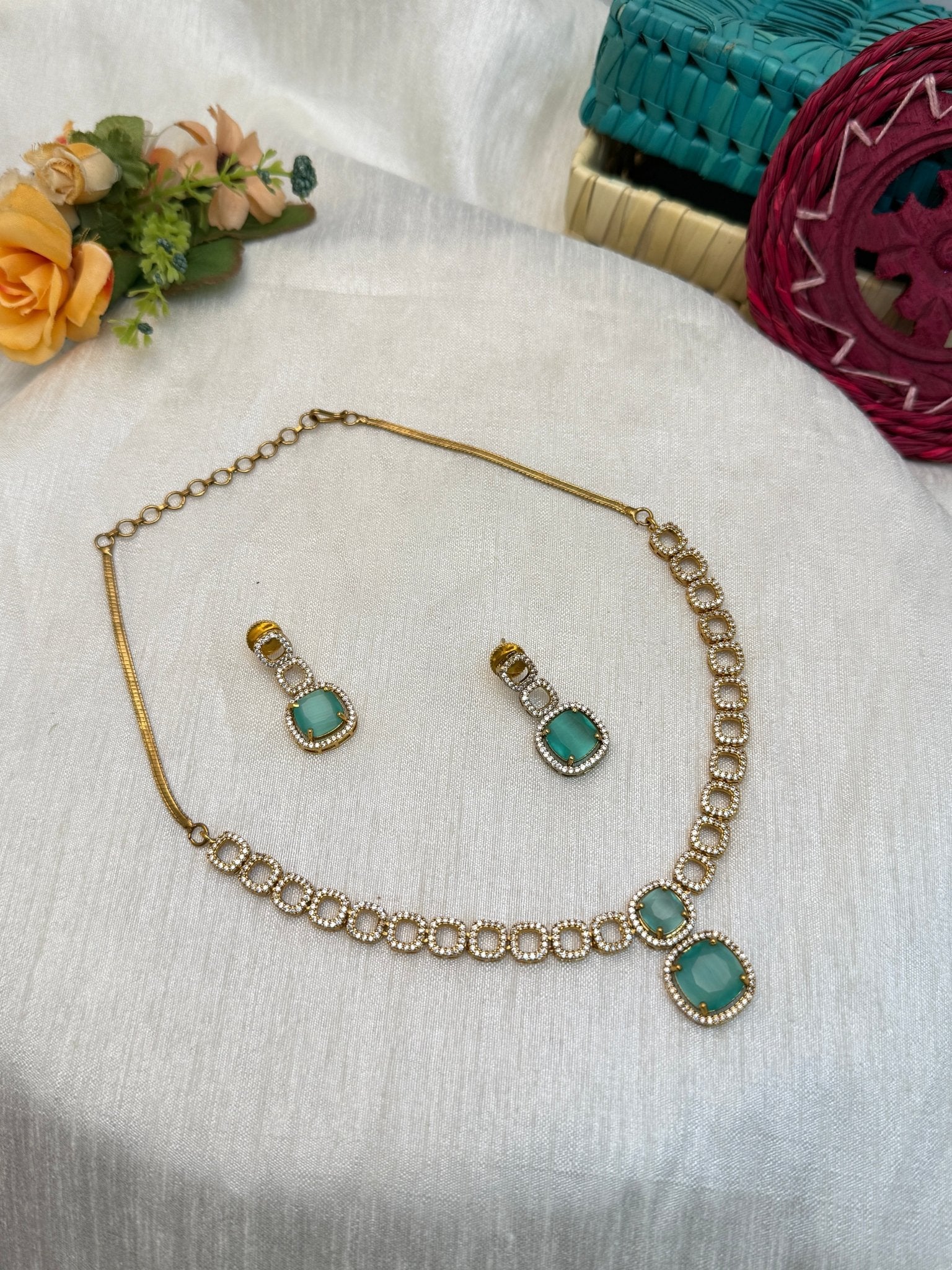 Designer Victorian Nacklace Set 408 - Mahilas