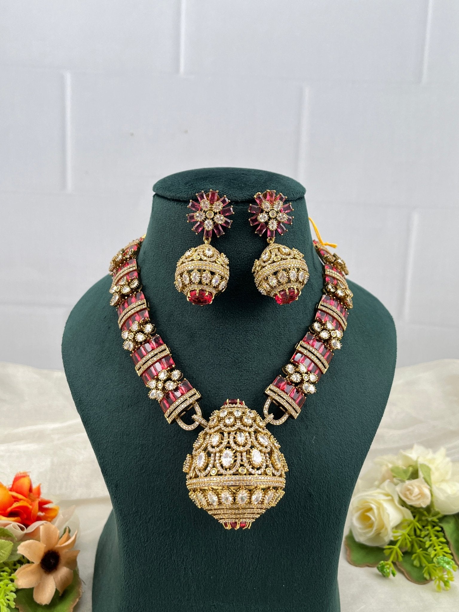 Designer Victorian Necklace Set 207 - Mahilas