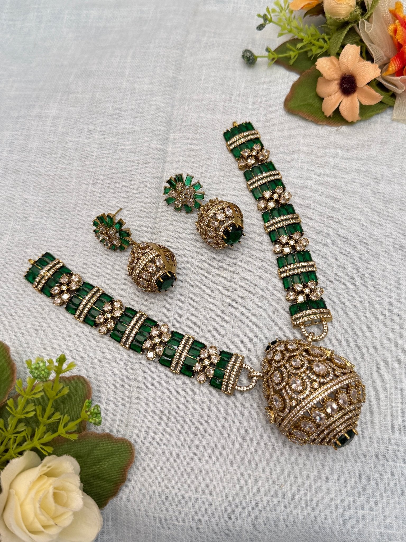 Designer Victorian Necklace Set 207 - Mahilas