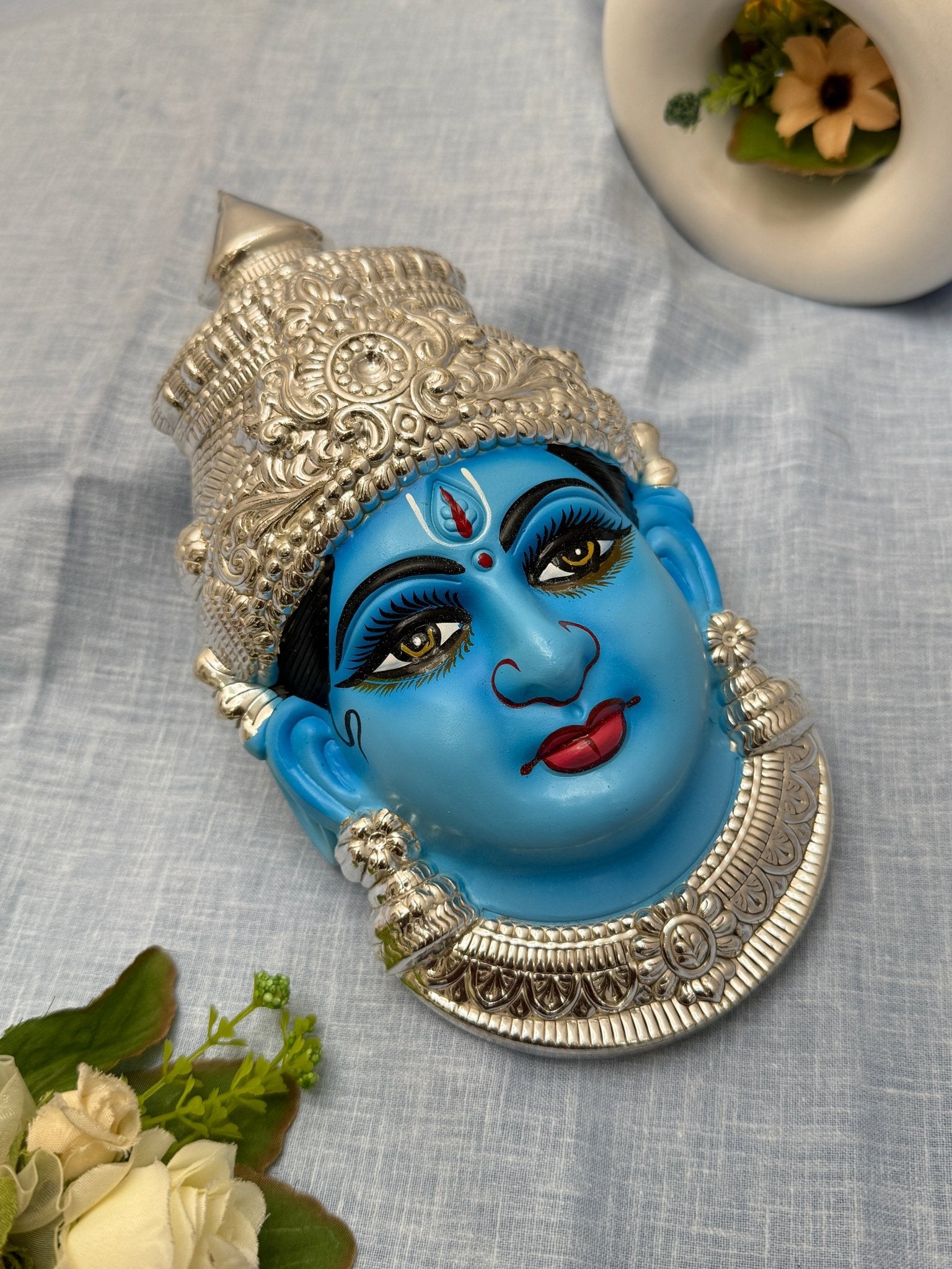 Divine Lakshm Devi Idol Mukhwada 7 inch 36 - Mahilas