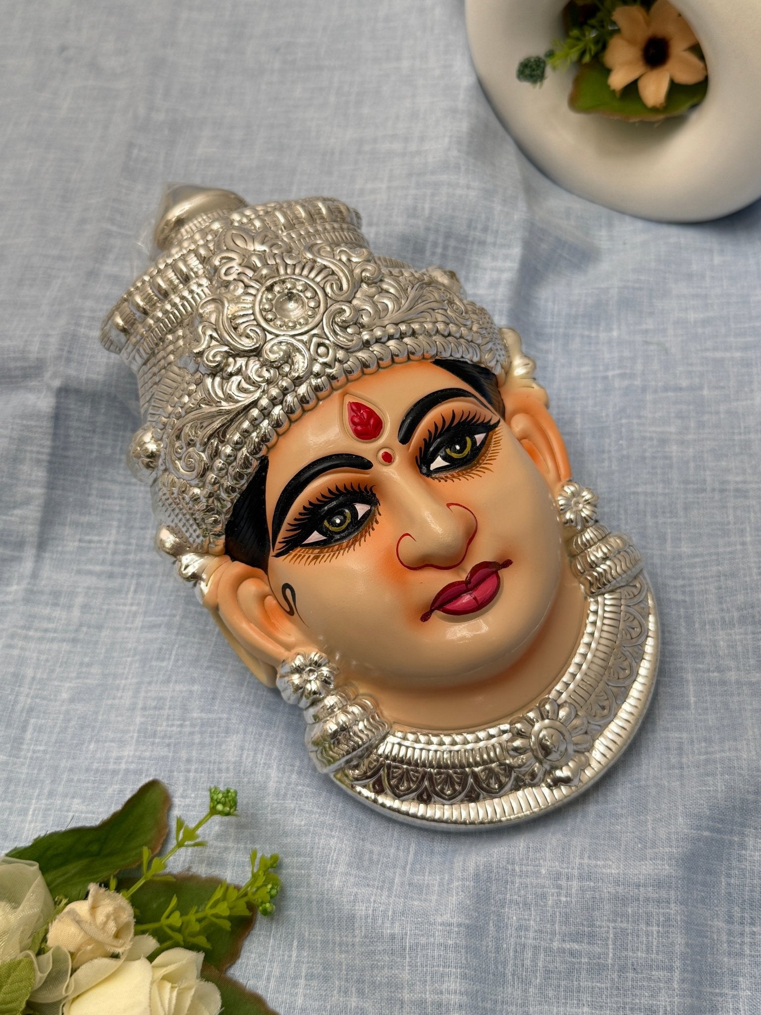 Divine Lakshm Devi Idol Mukhwada 7 inch 43 - Mahilas