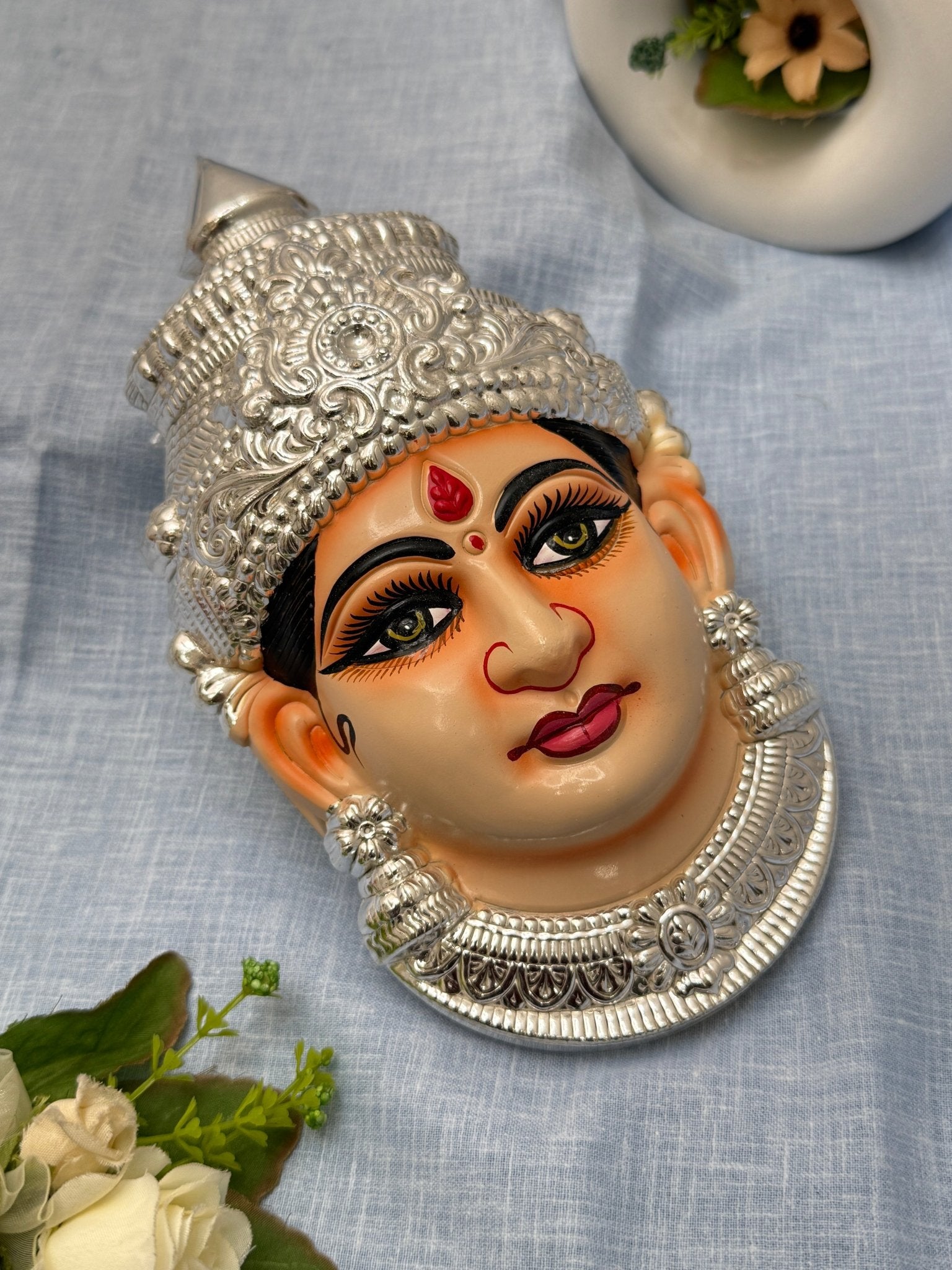 Divine Lakshm Devi Idol Mukhwada 7 inch 44 - Mahilas