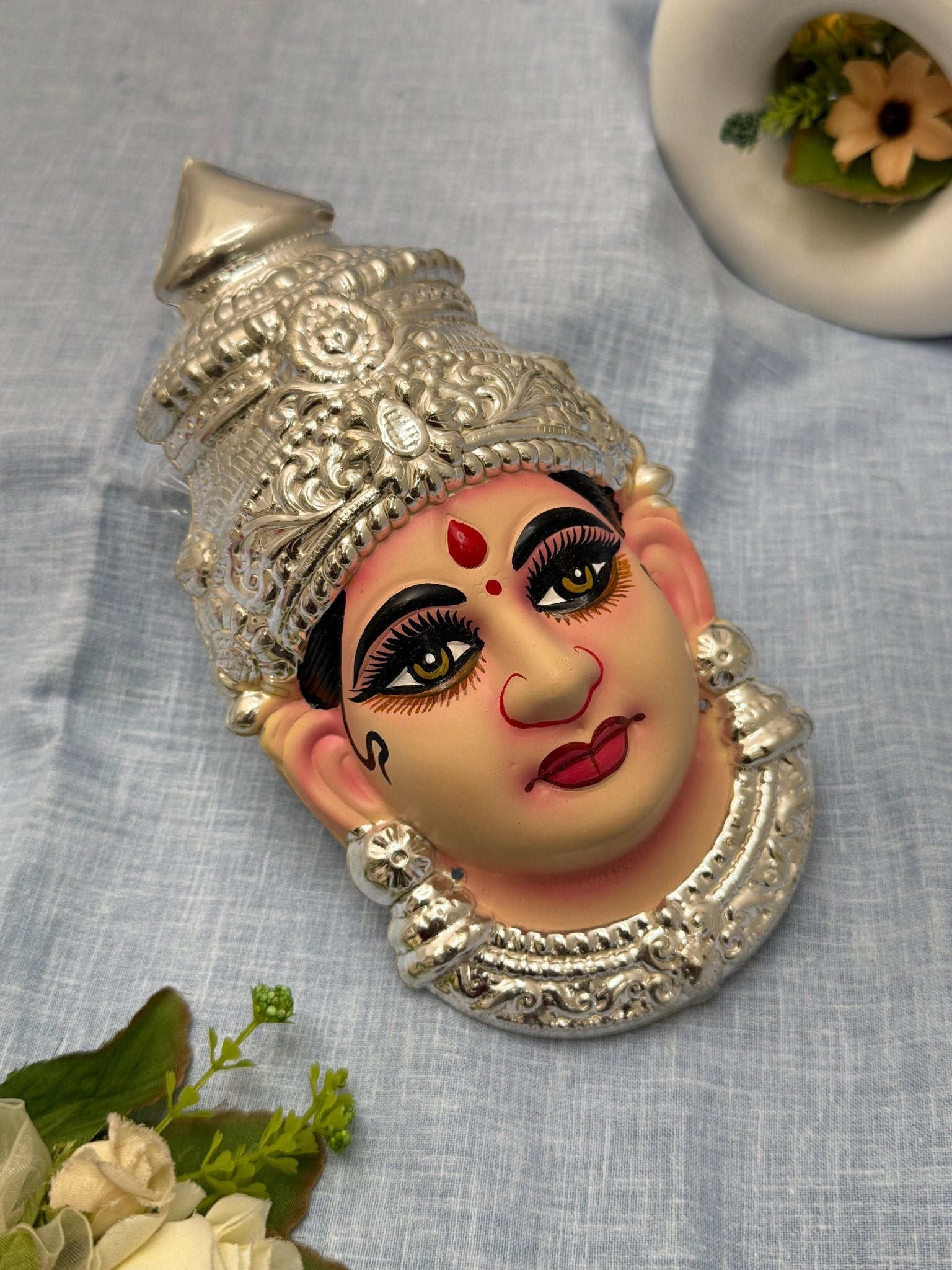Divine Lakshm Devi Idol Mukhwada 7 inch 47 - Mahilas