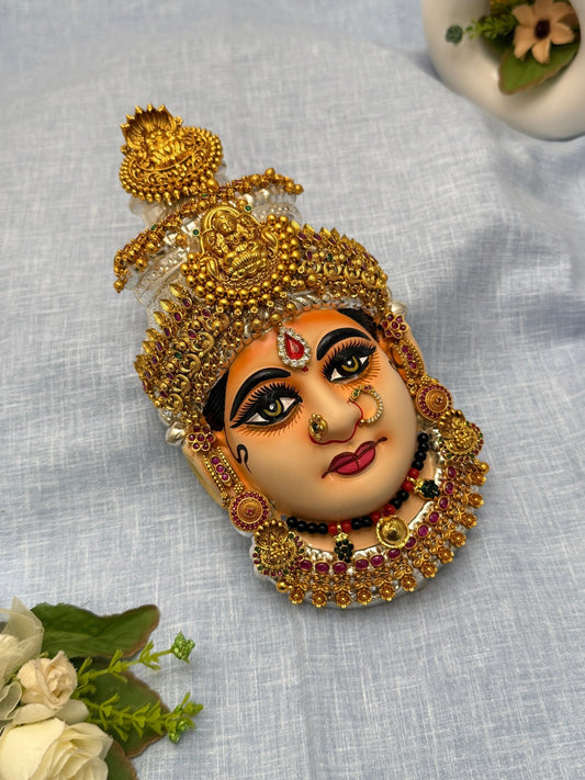 Divine Lakshm Devi Idol Mukhwada 8 inch 13 - Mahilas