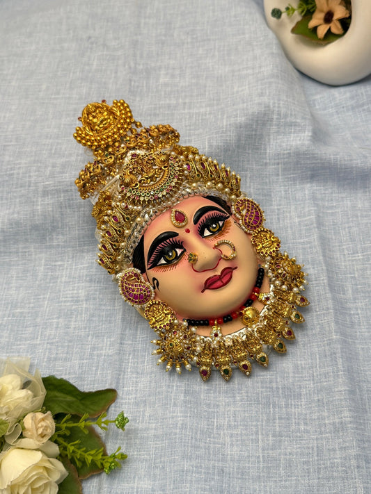 Divine Lakshm Devi Idol Mukhwada 8 inch 16 - Mahilas