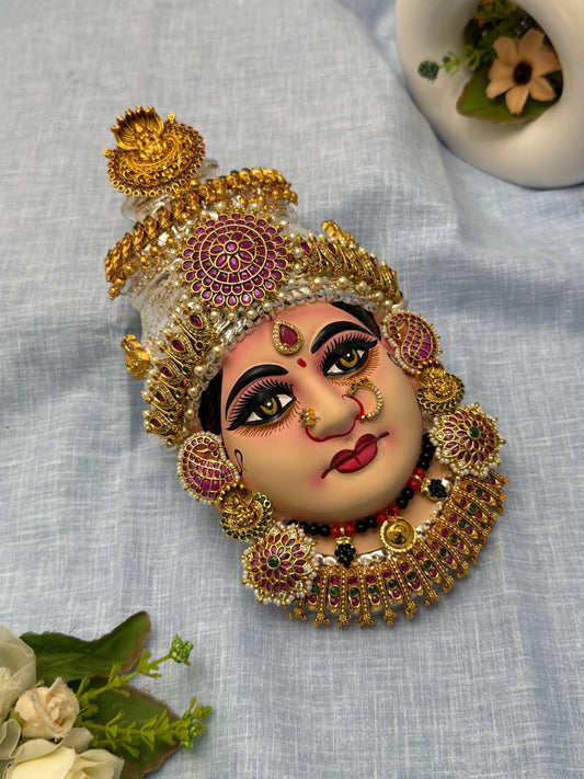 Divine Lakshm Devi Idol Mukhwada 8 inch 19 - Mahilas