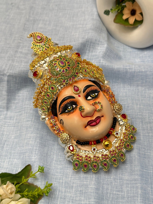 Divine Lakshm Devi Idol Mukhwada 8 inch 22 - Mahilas