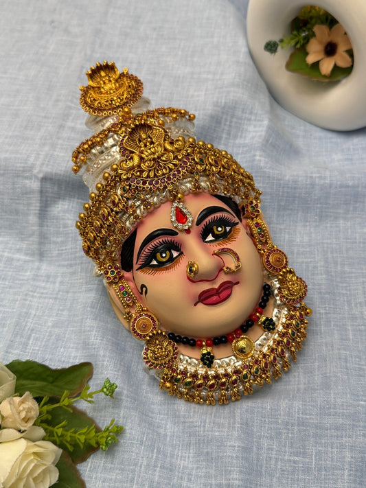 Divine Lakshm Devi Idol Mukhwada 8 inch 24 - Mahilas